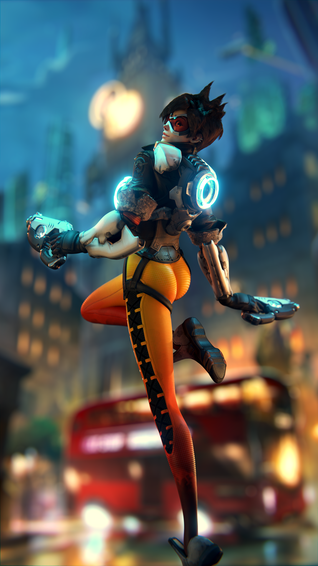 General 1080x1920 Overwatch Tracer (Overwatch) Blizzard Entertainment Blender yeero (Author) video games portrait display ass video game girls PC gaming