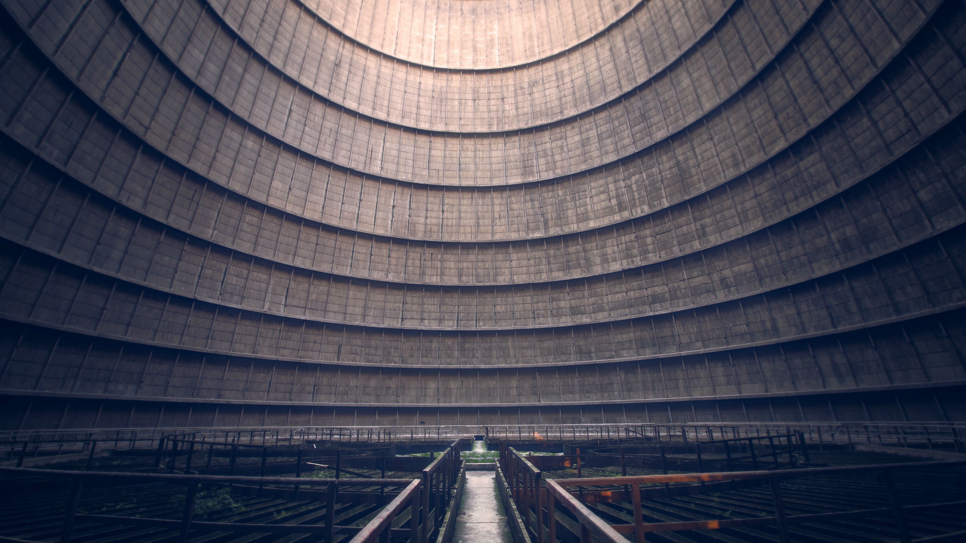 General 3389x1906 power plant cooling towers Belgium abandoned photography