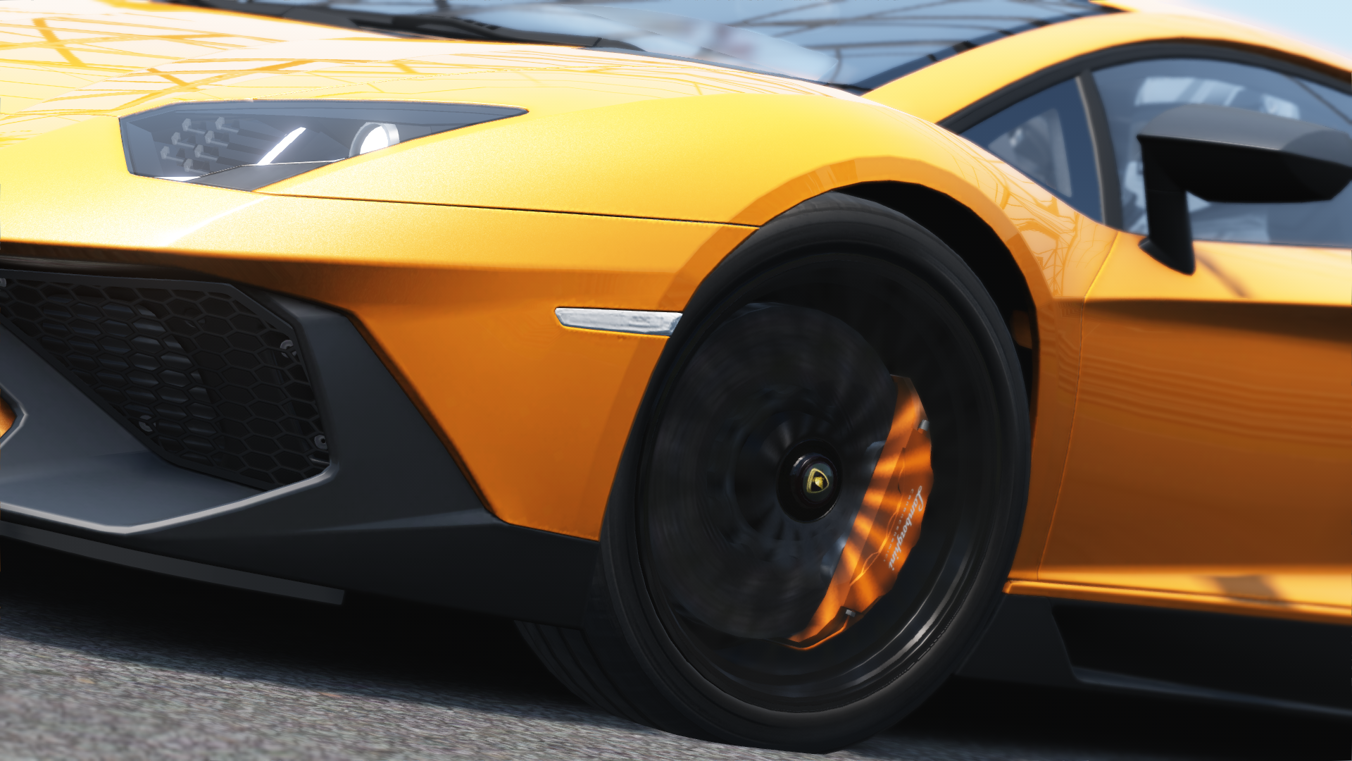 General 1920x1080 Assetto Corsa Nurburgring video games PC gaming orange cars car vehicle supercars Lamborghini Aventador Lamborghini
