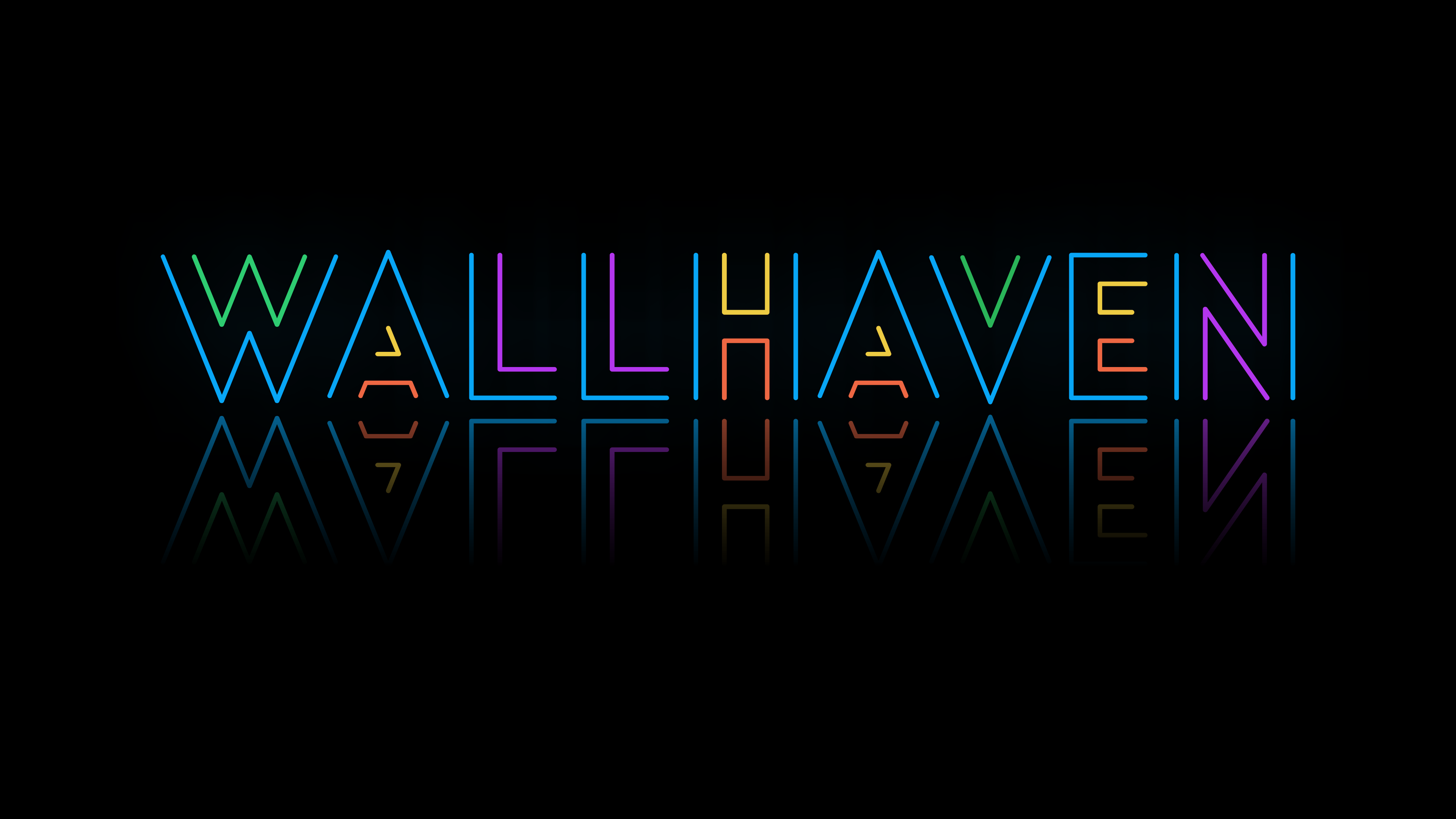 General 3840x2160 wallhaven black background reflection colorful digital art simple background lines