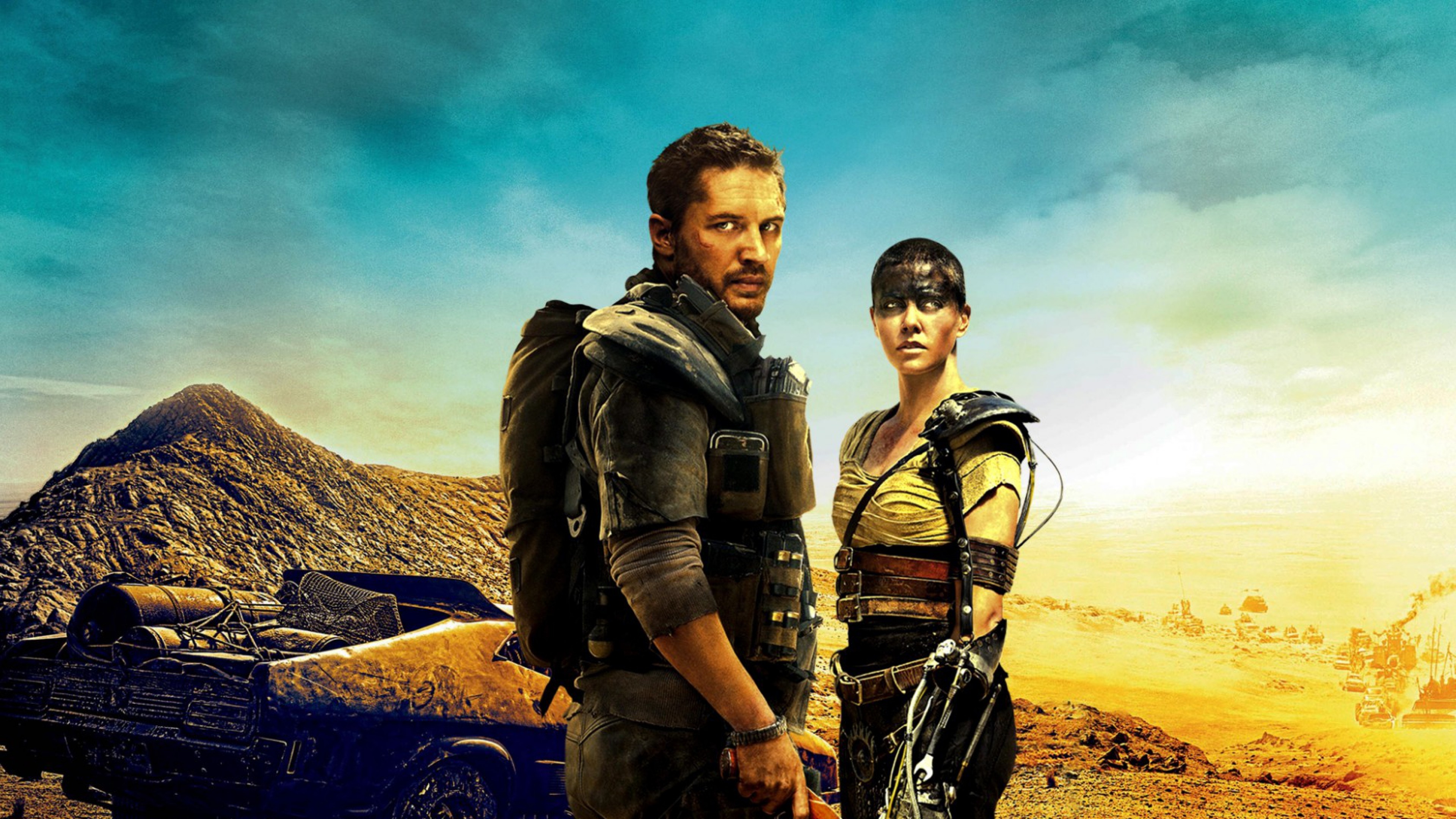 People 3840x2160 Charlize Theron Tom Hardy movies Mad Max: Fury Road Mad Max men women