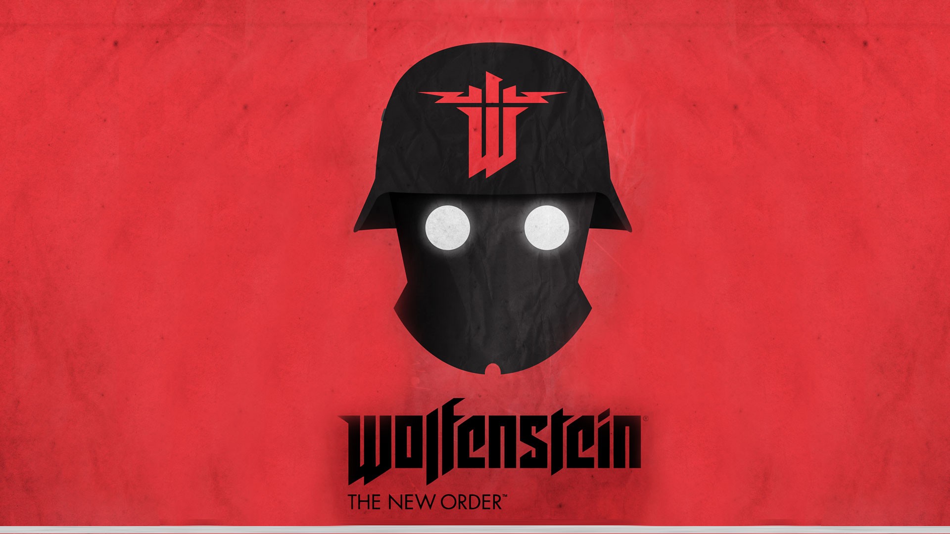General 1920x1080 Wolfenstein: The New Order Nazi video games red background Bethesda Softworks