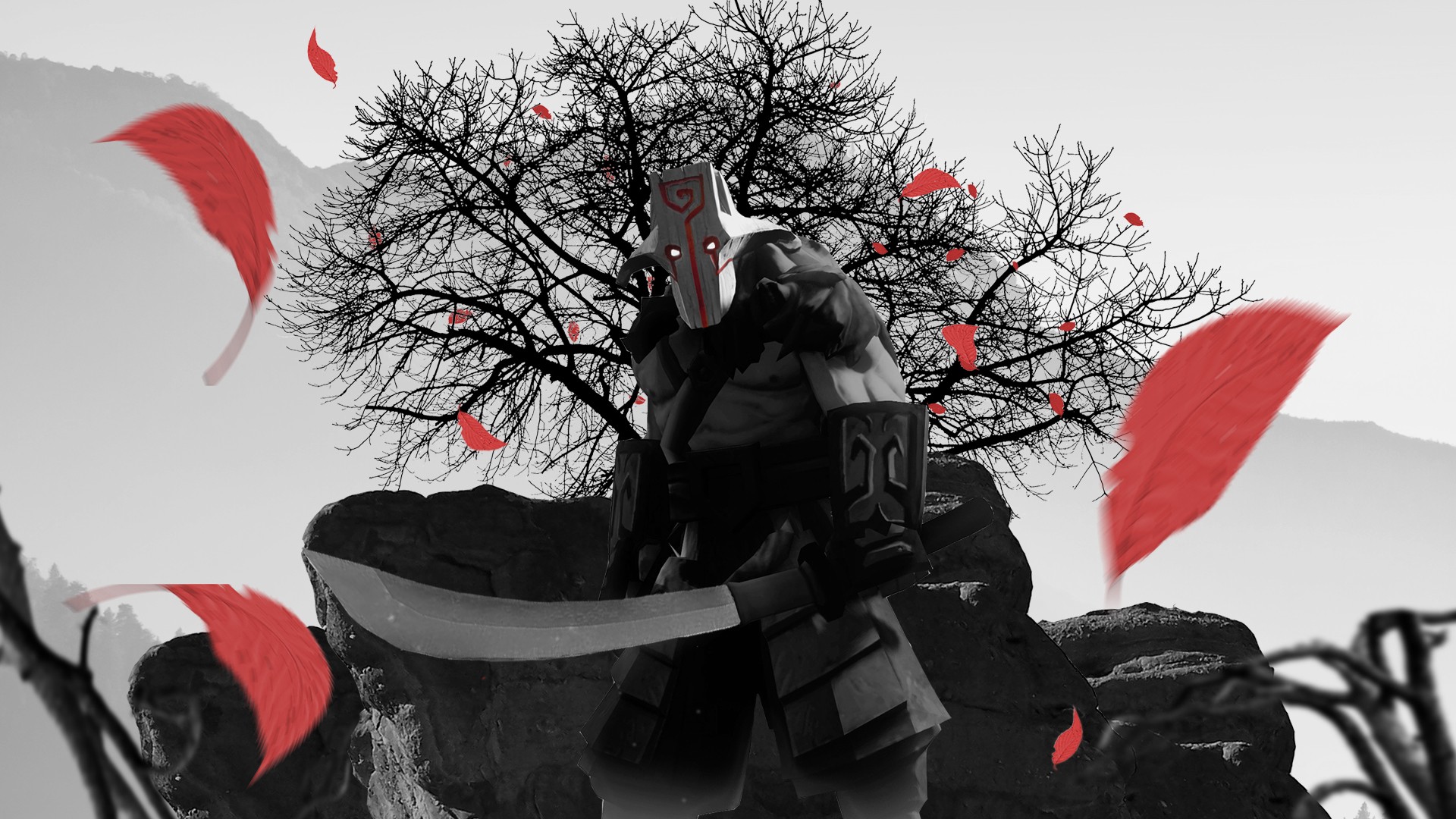 General 1920x1080 Dota 2 Dota Steam (software) Juggernaut mask warrior samurai video games
