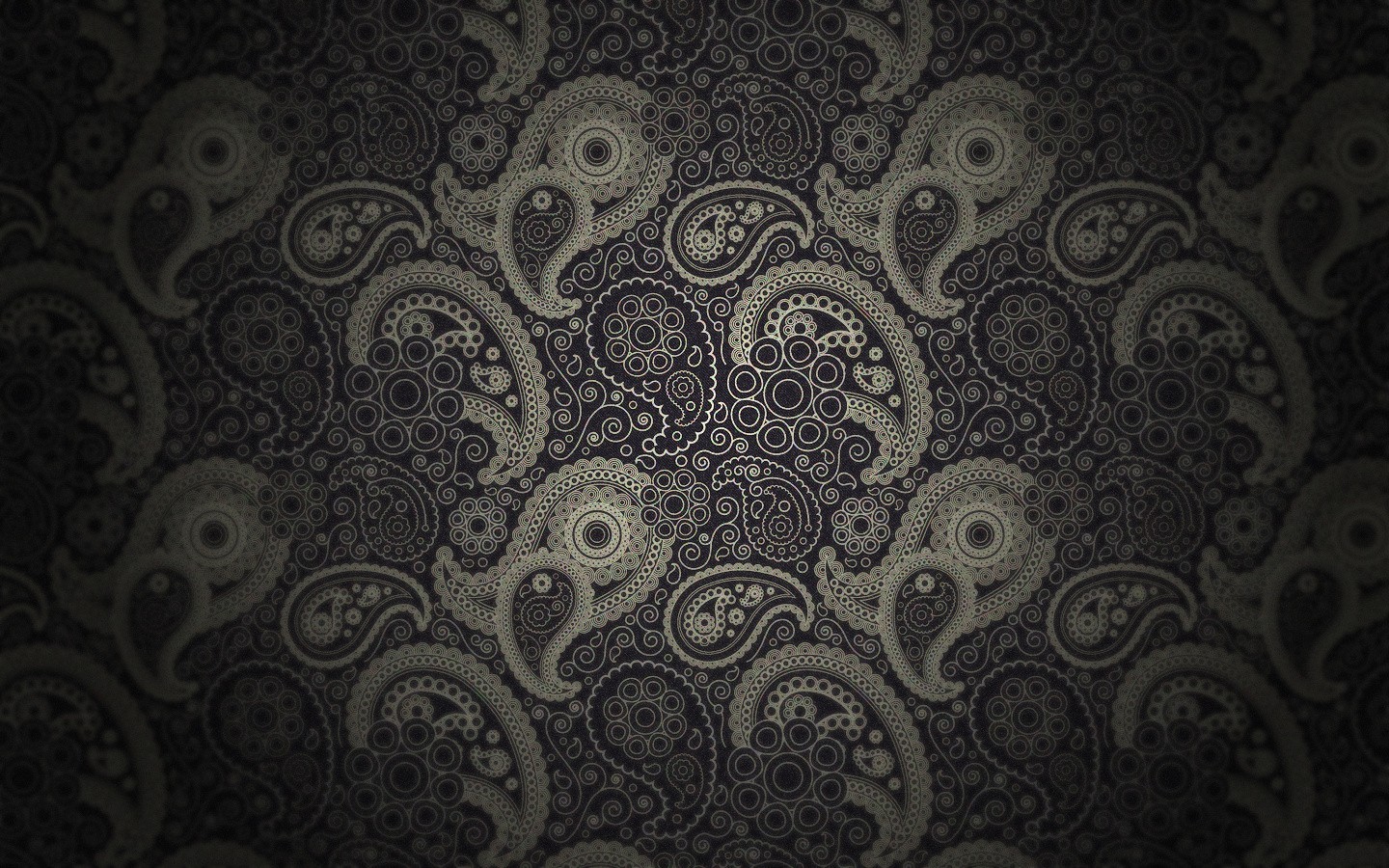 General 1440x900 pattern black background Paisley digital art texture