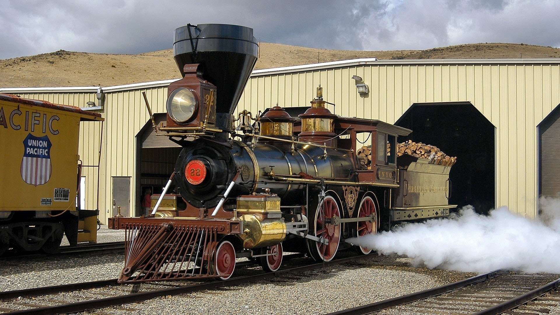 General 1920x1080 vintage steam locomotive vehicle railway locomotive