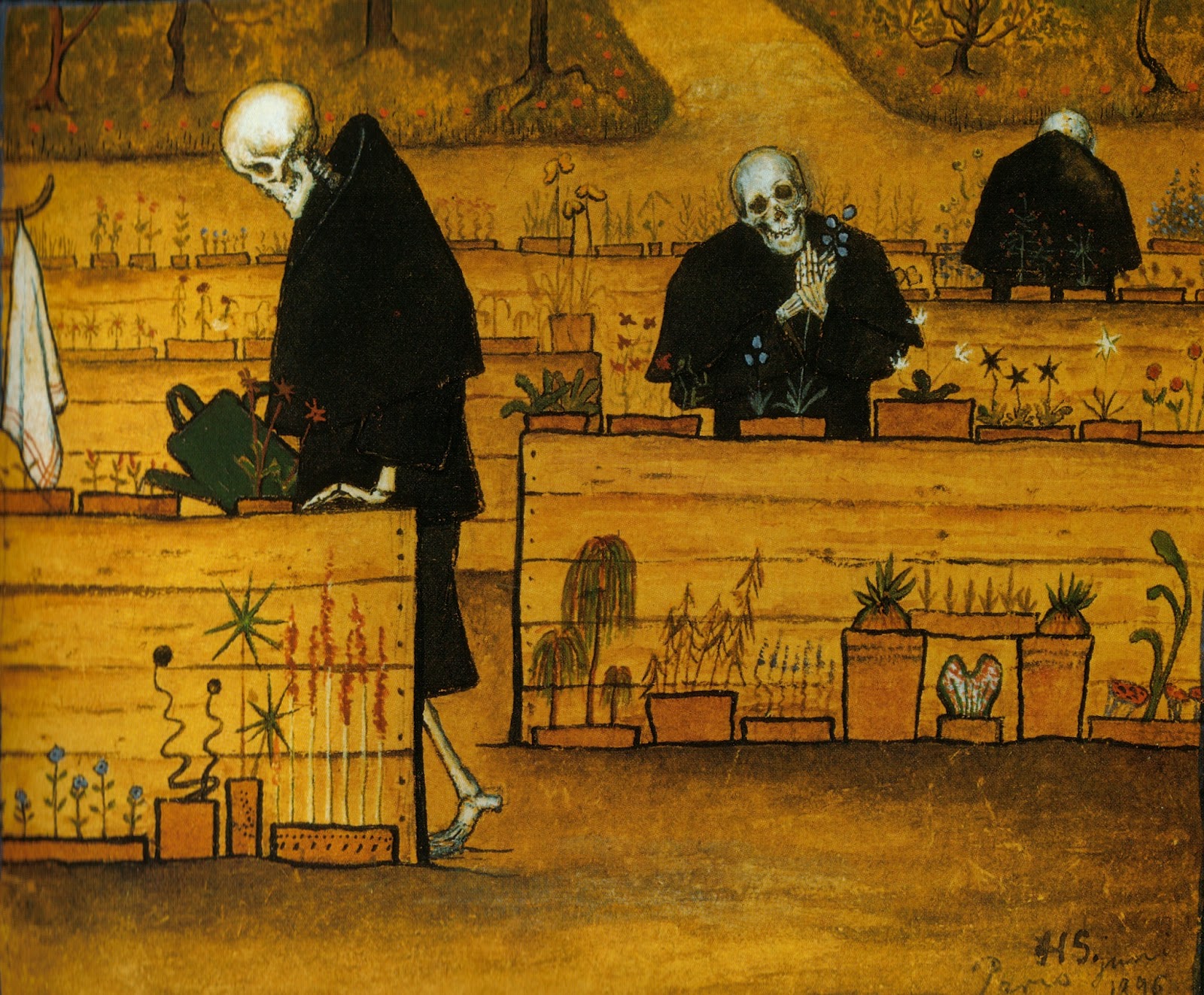 General 1600x1323 classic art skeleton The Garden of Death Hugo Simberg 1896 death yellow