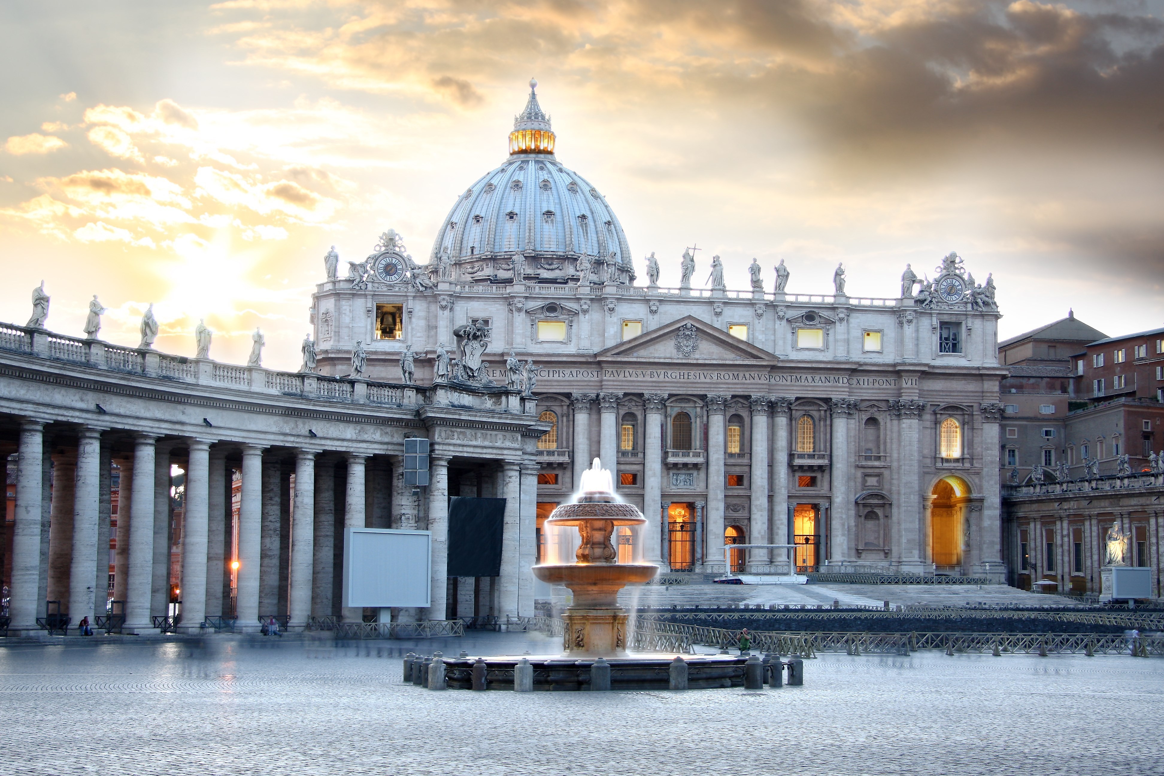 General 3888x2592 religious Vatican City Rome building fountain Italy