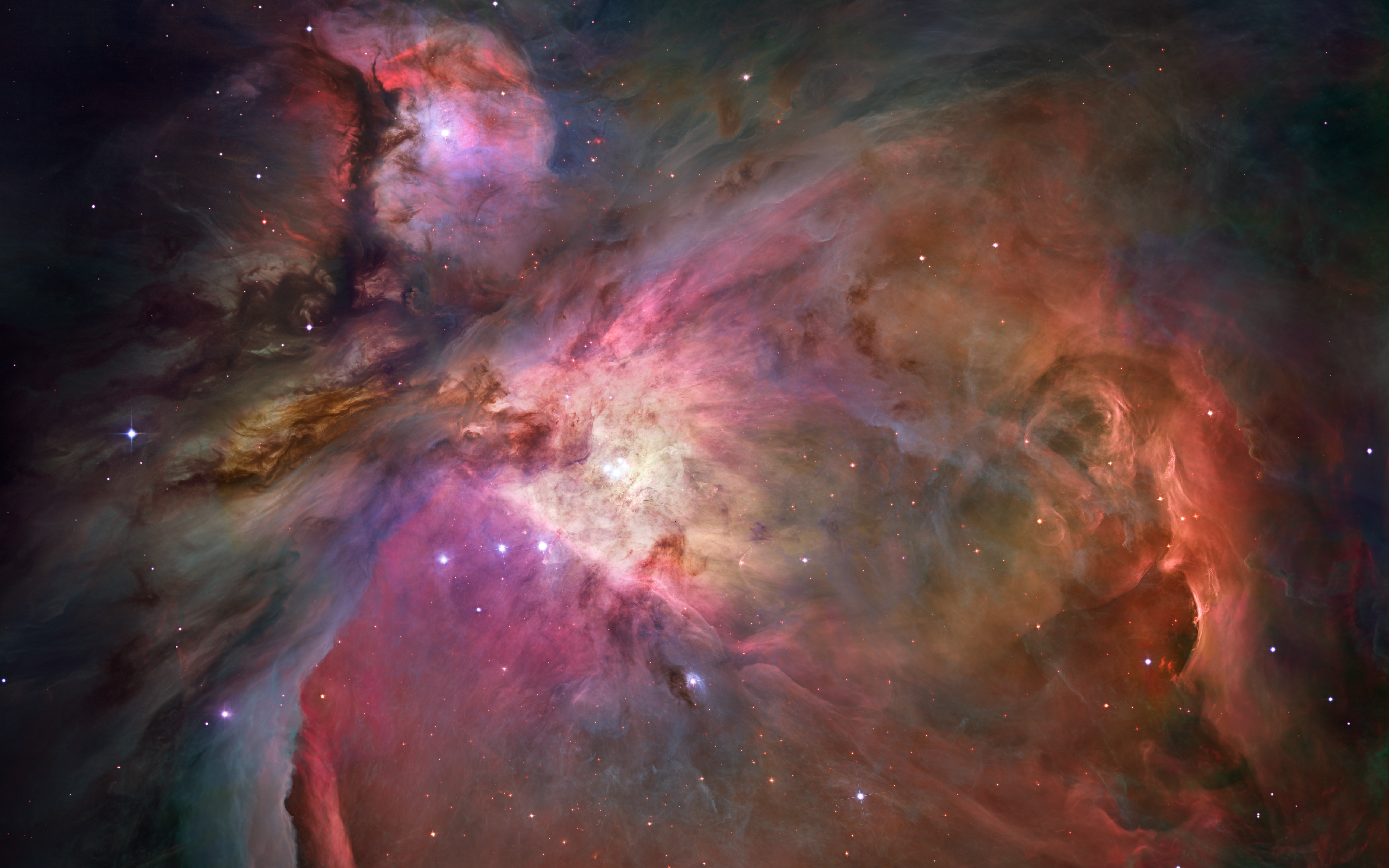 General 5120x3200 space Hubble nebula space art digital art Great Orion Nebula Hubble Deep Field