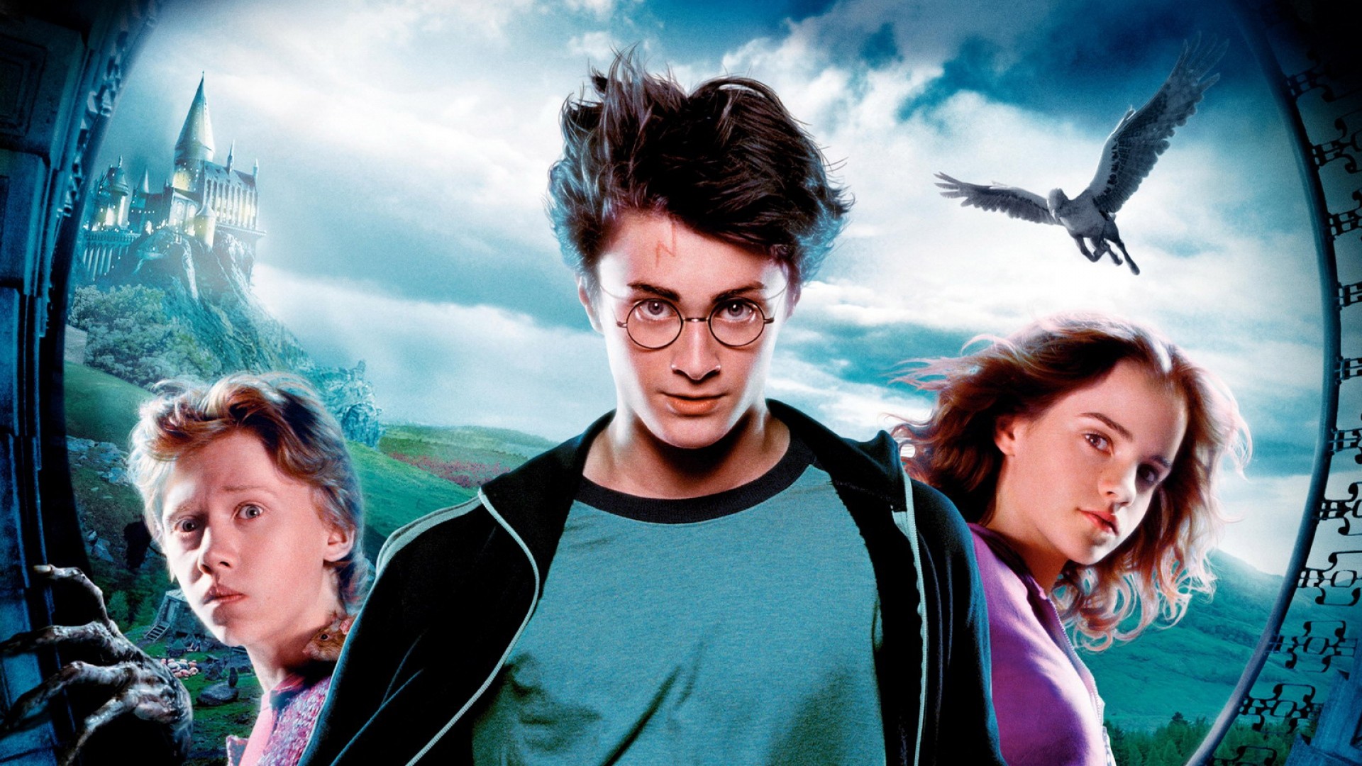People 1920x1080 movies Daniel Radcliffe Emma Watson Rupert Grint Harry Potter and the Prisoner of Azkaban