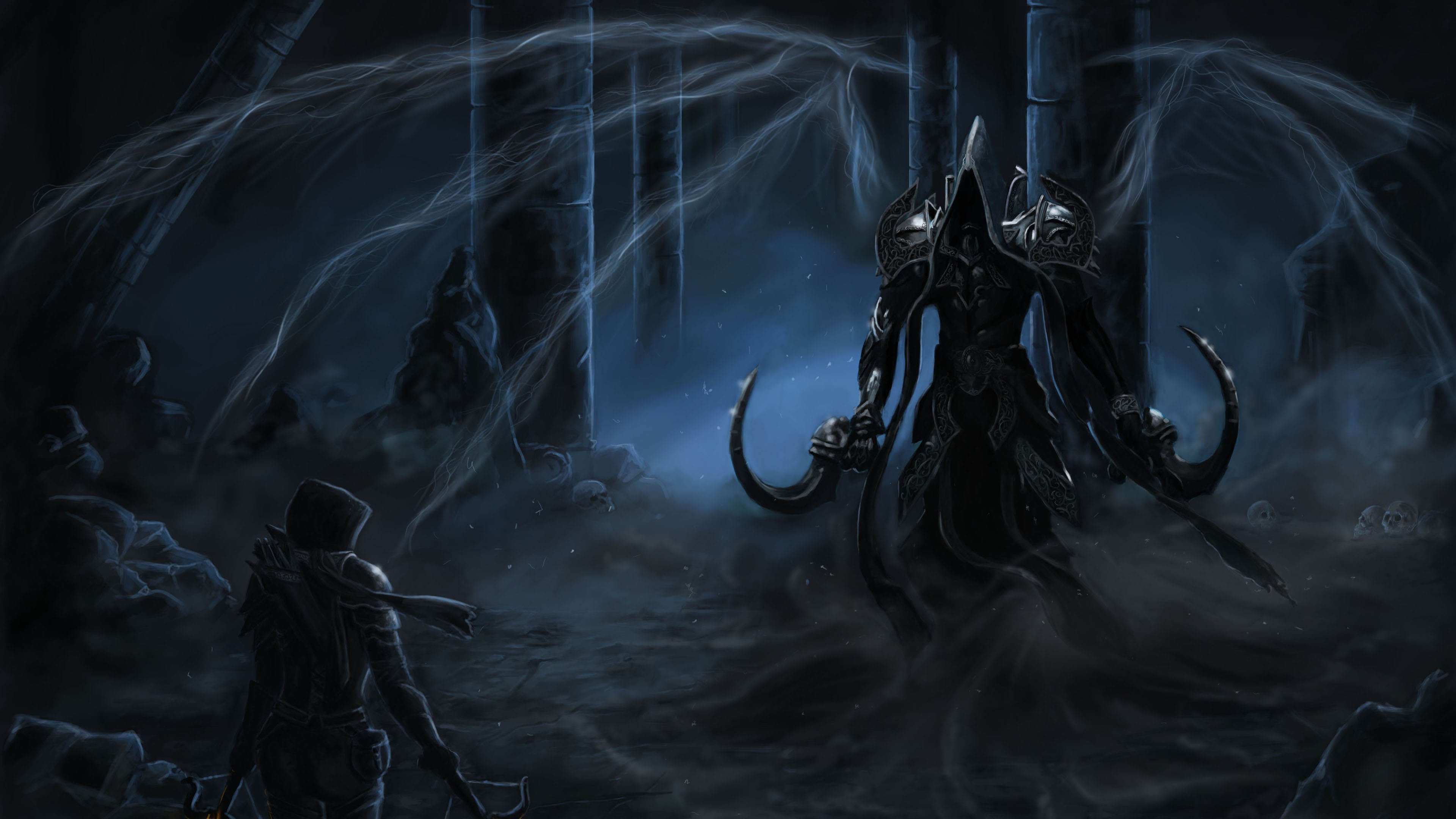 General 3840x2160 video games Diablo 3: Reaper of Souls Malthael PC gaming fantasy art video game art