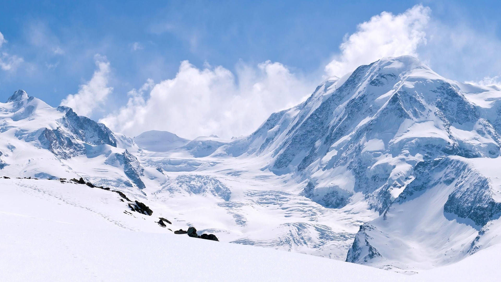General 1920x1080 winter snow mountains snowy peak nature ice cold