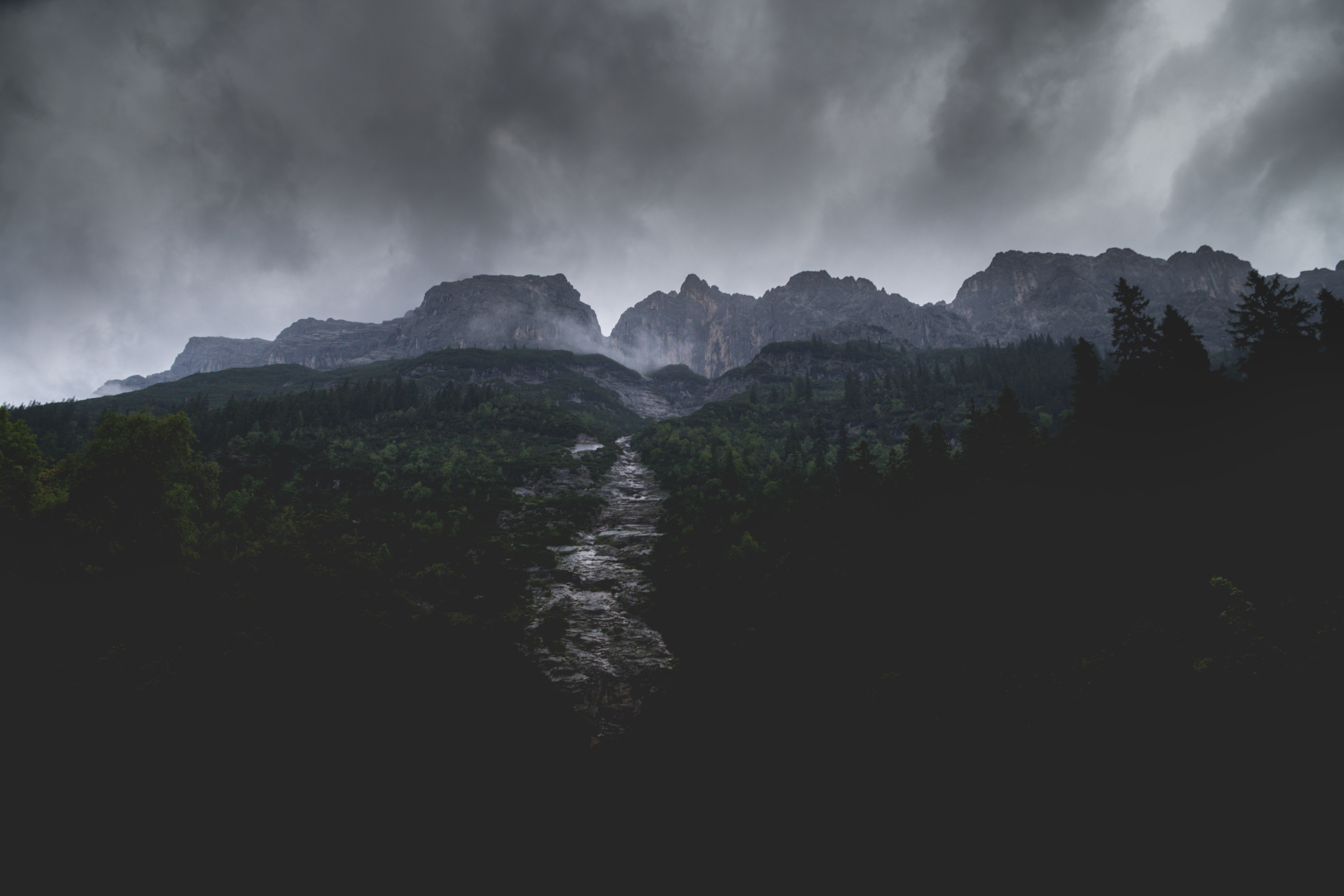 General 5472x3648 landscape nature forest trees sky Germany dark