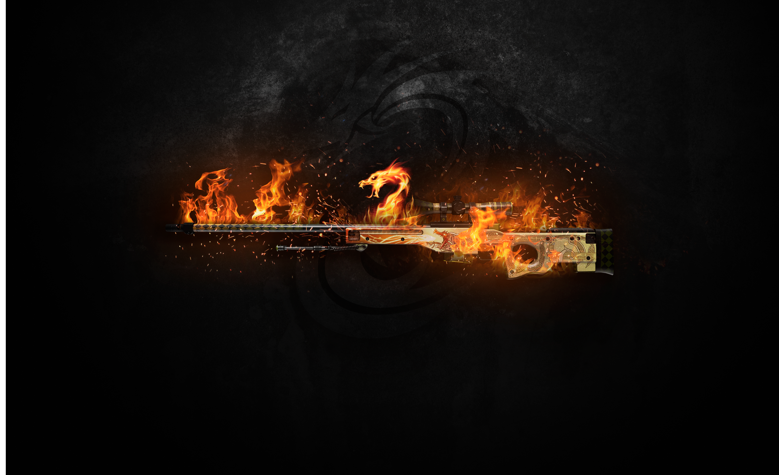 General 2558x1562 Dragon Lore Counter-Strike: Global Offensive PC gaming dark fire