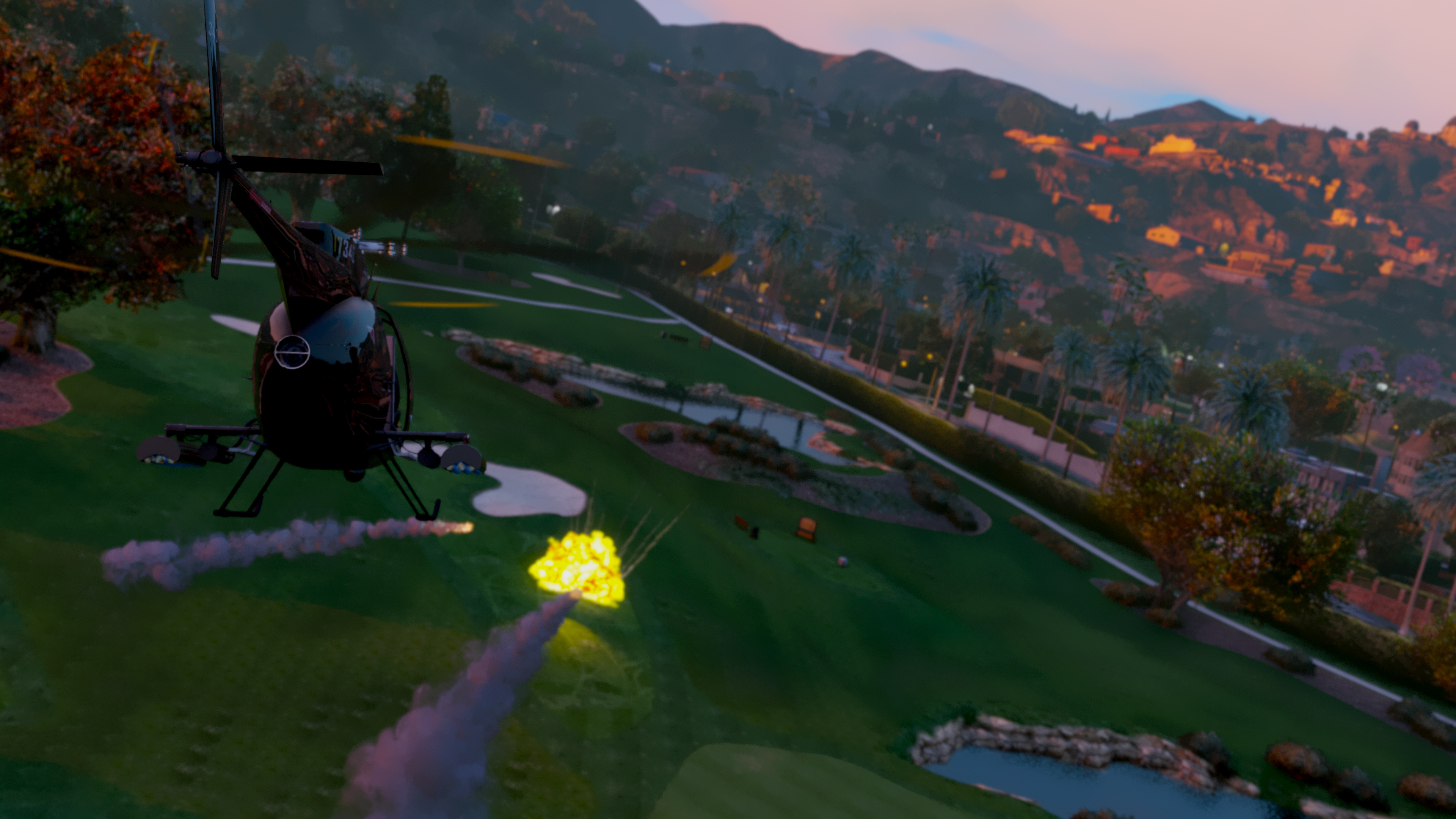 General 3840x2160 Grand Theft Auto V Redux helicopters video games screen shot Rockstar Games