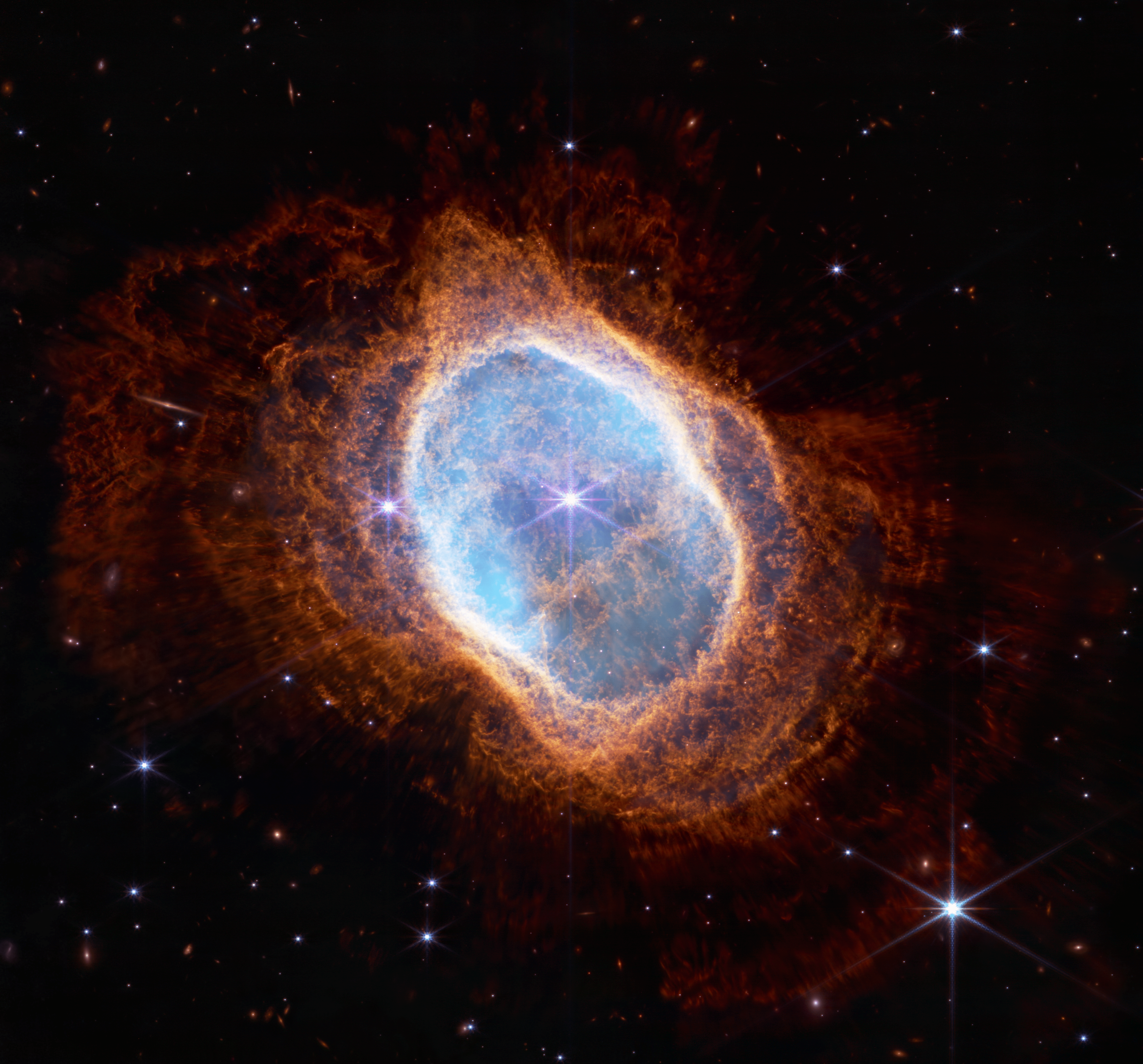 General 4833x4501 space James Webb Space Telescope Southern Ring Nebula infrared nebula NGC3132