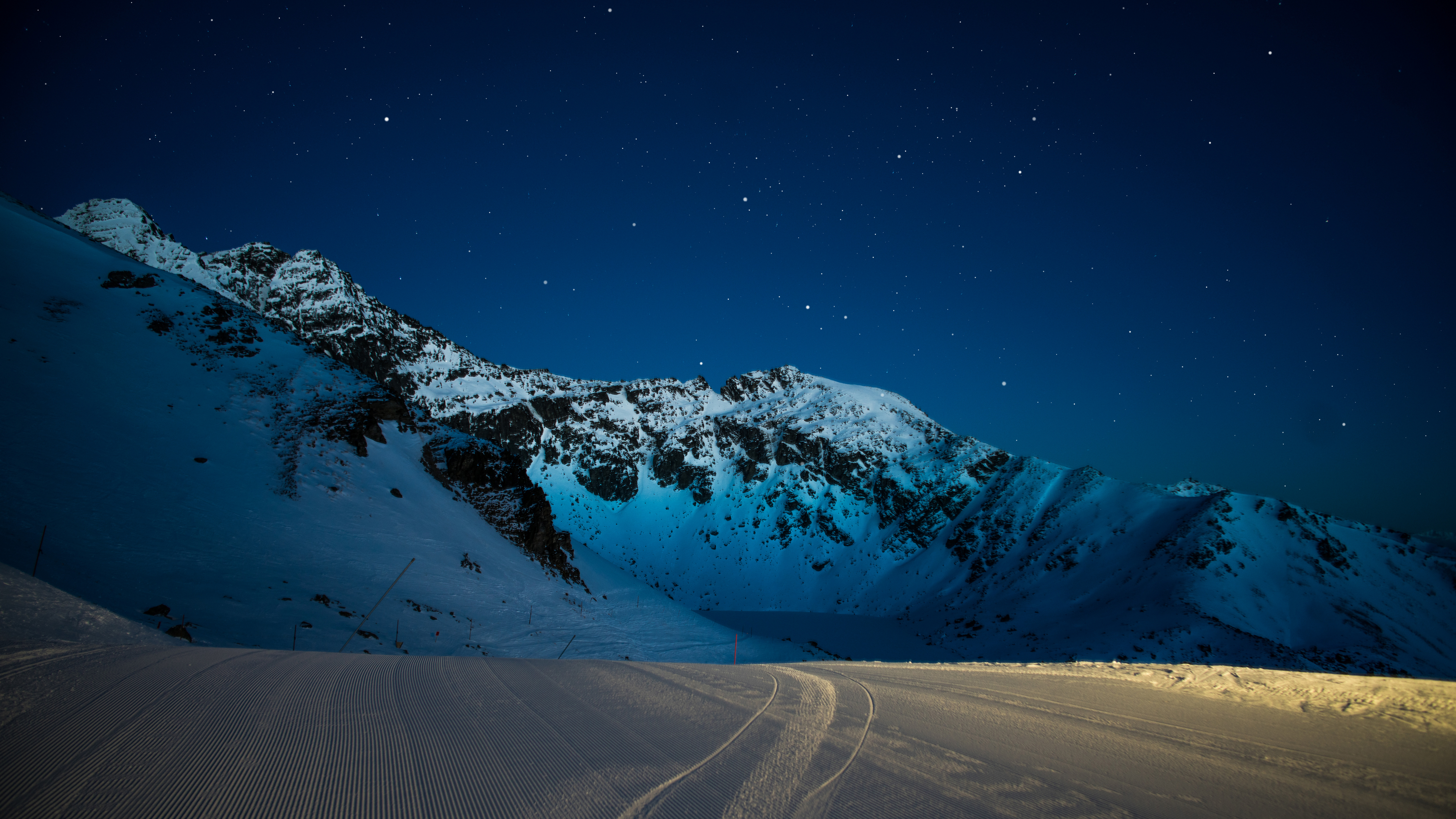 General 7680x4320 photography Trey Ratcliff landscape winter night stars lights New Zealand snow