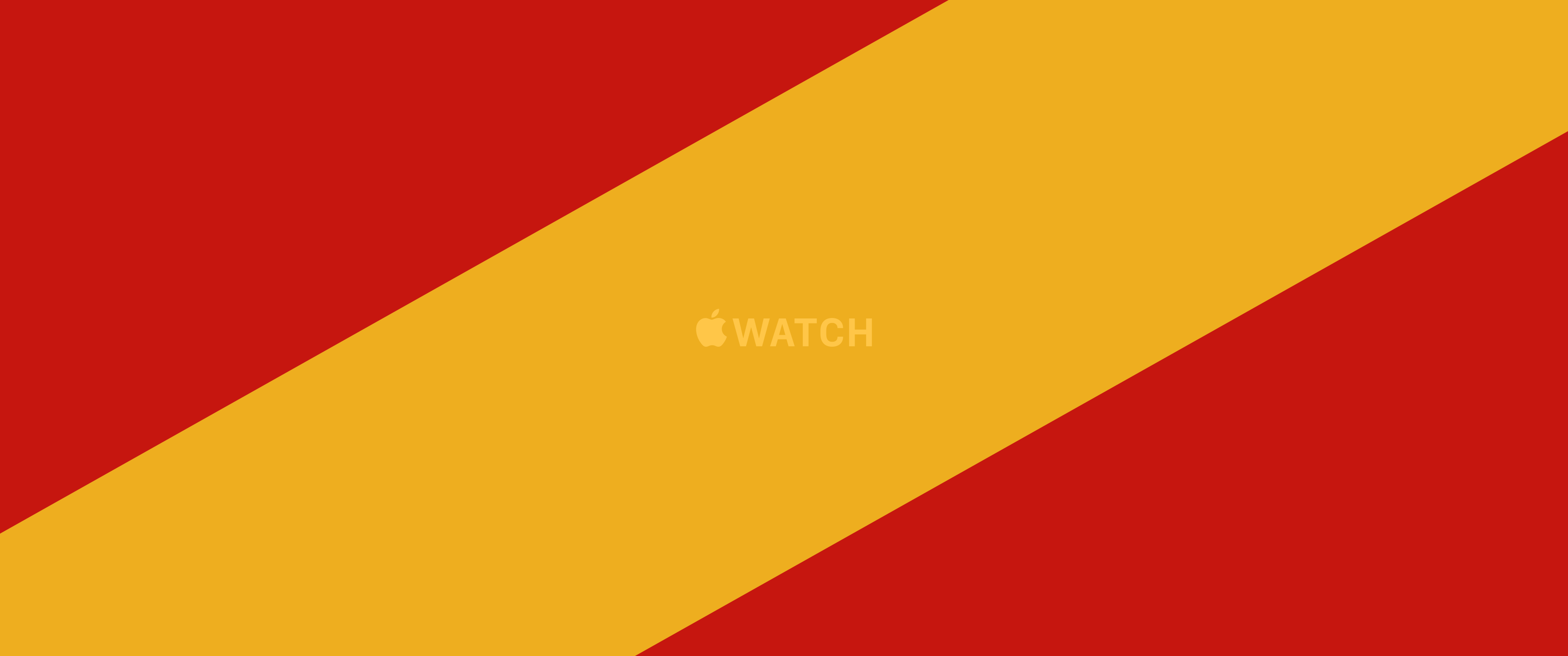 General 3440x1440 flag Spain Apple Inc. watch red yellow logo Apple Watch digital art ultrawide