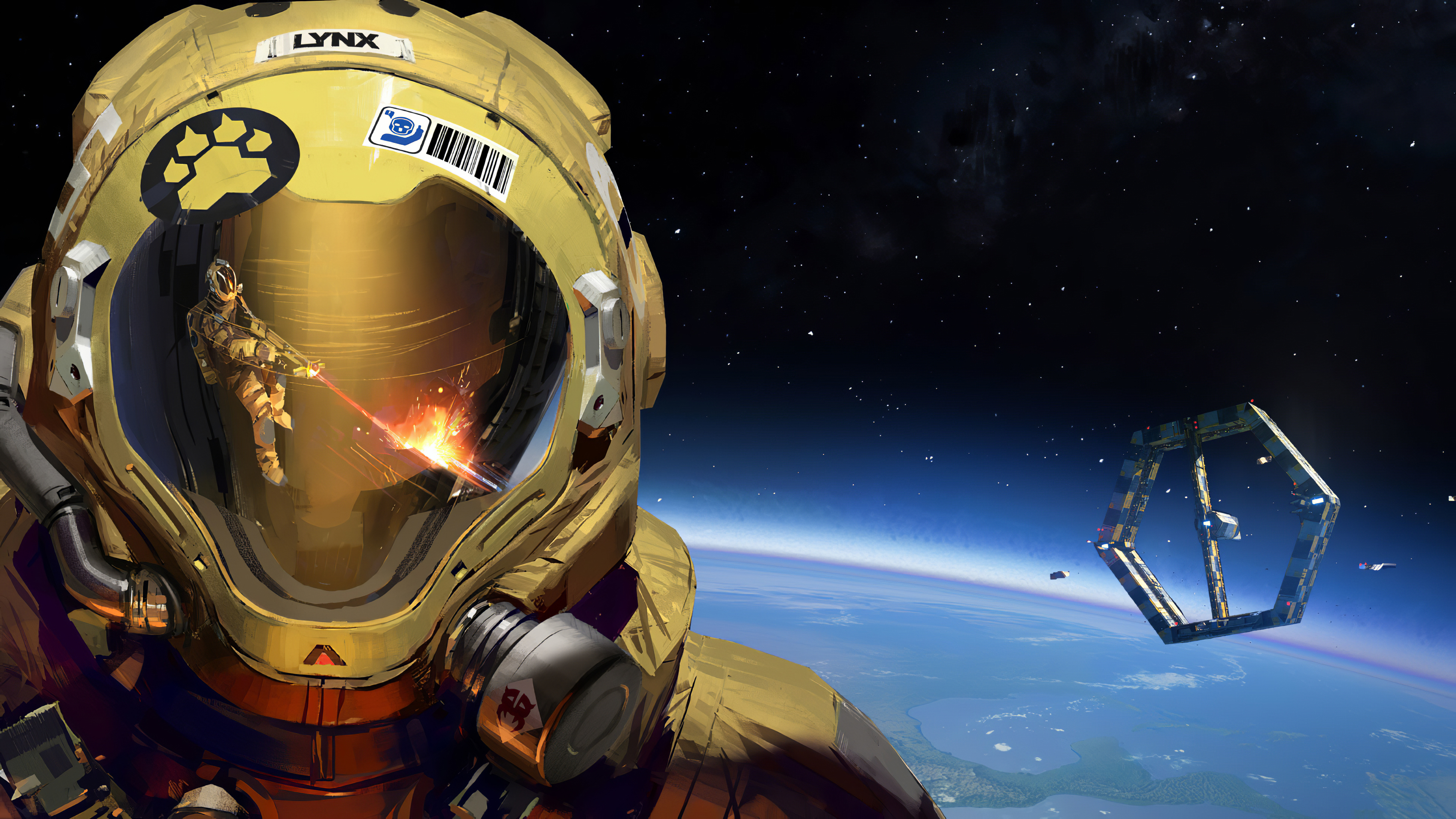 General 3840x2160 Hardspace: Shipbreaker artwork video games space astronaut