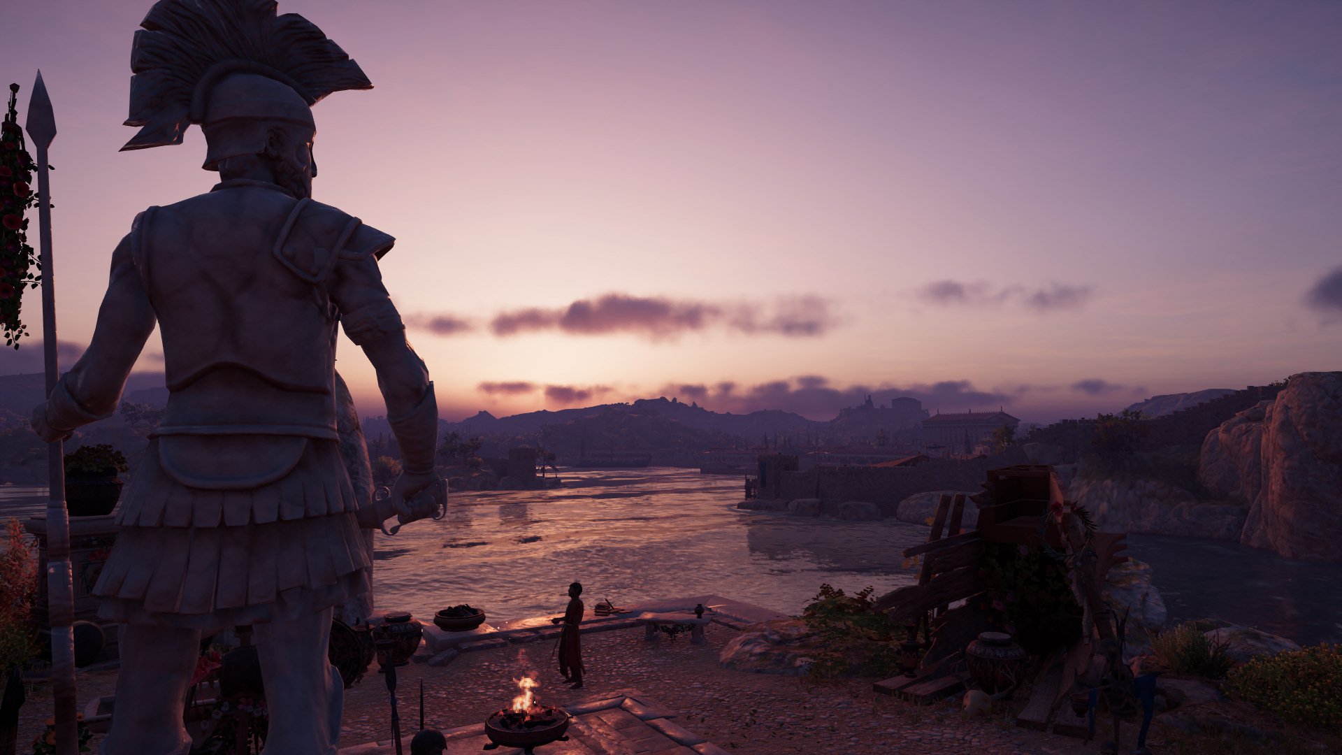 General 1920x1080 Assassin's Creed: Odyssey video games Greco-Roman sunset video game landscape Ubisoft
