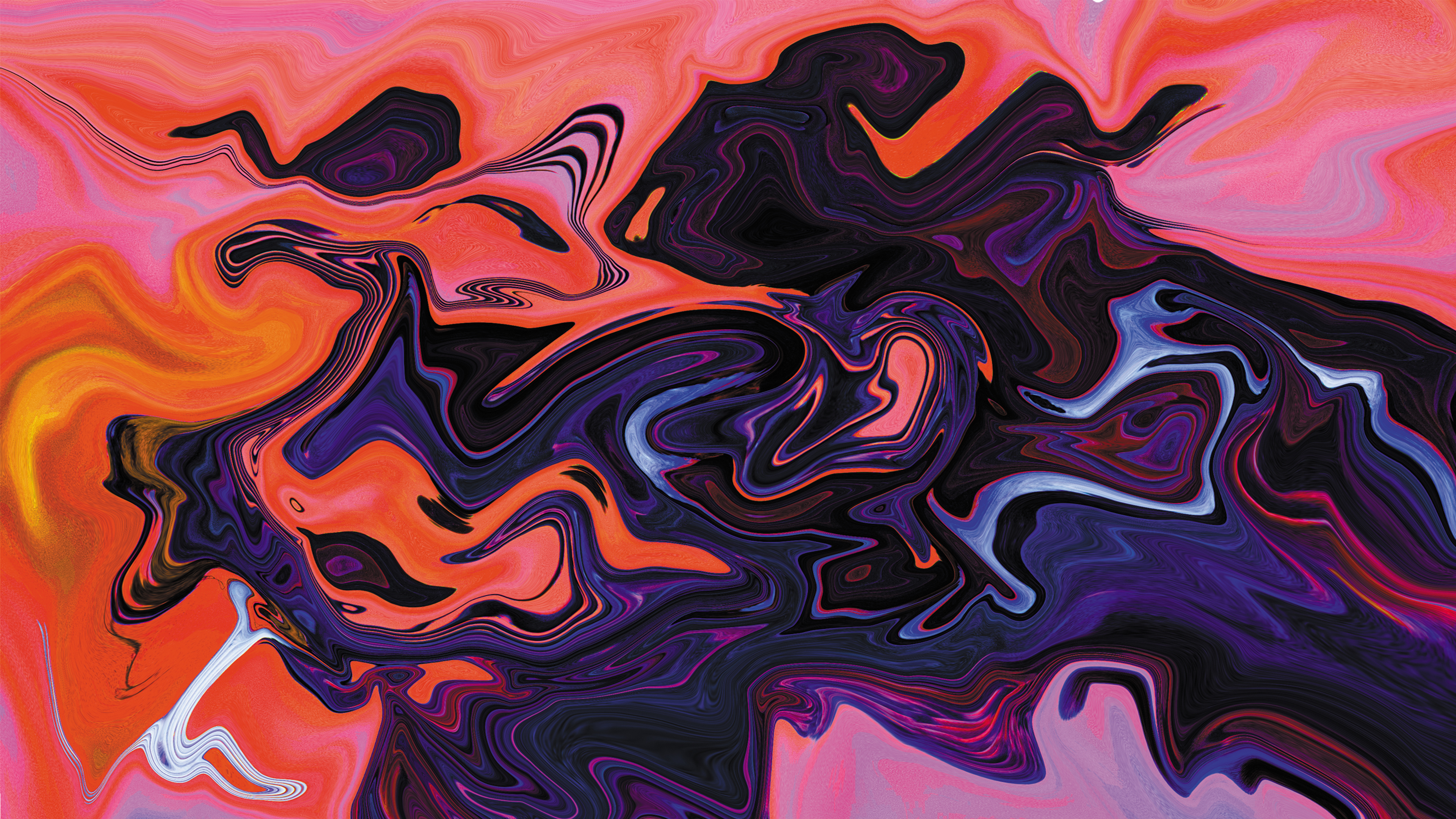 General 3840x2160 abstract fluid liquid illustration graphic design artwork digital art brush colorful shapes XEBELION