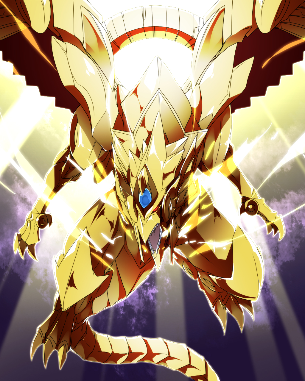 Anime 1024x1280 The Winged Dragon of Ra anime Trading Card Games Yu-Gi-Oh! artwork digital art fan art