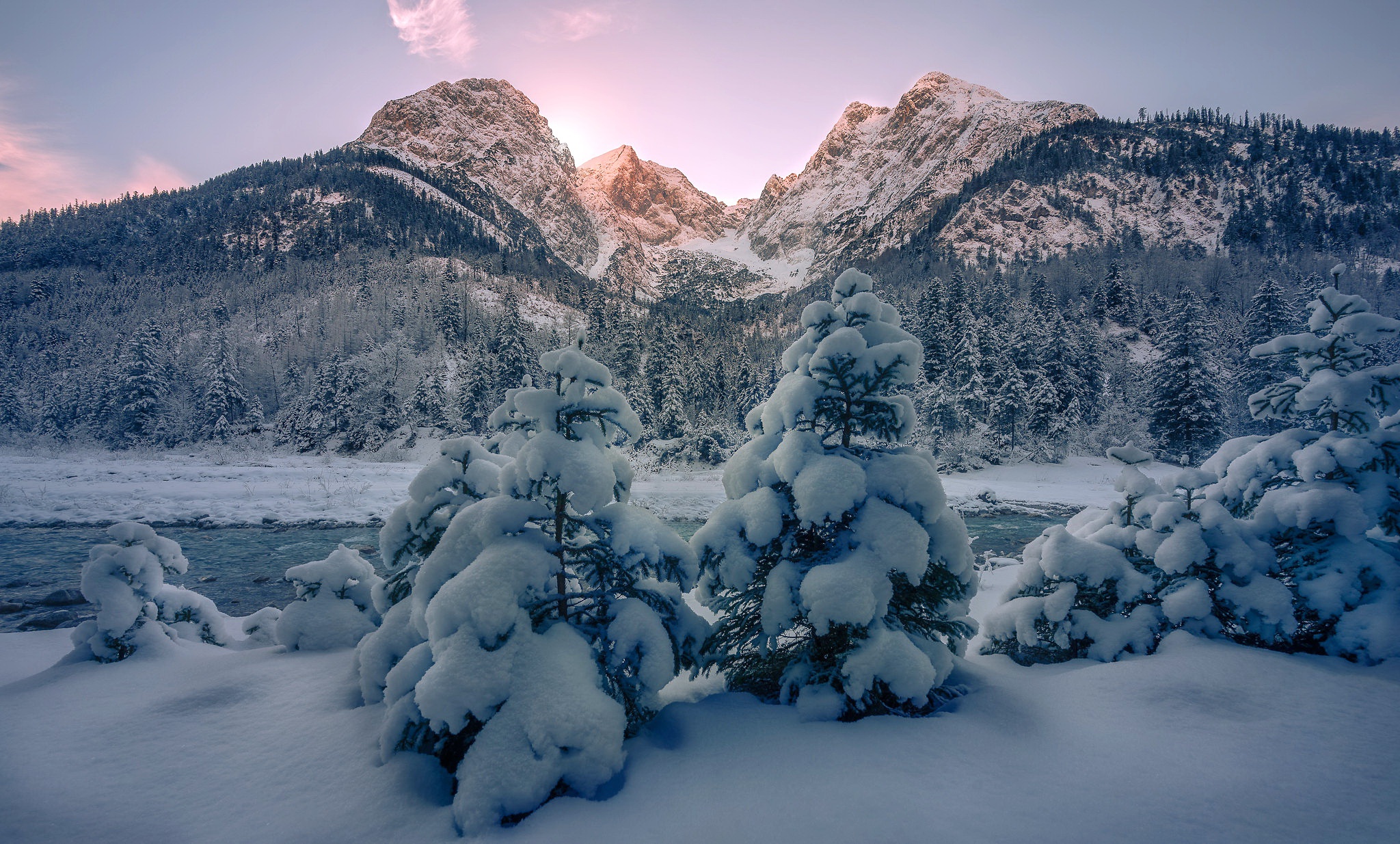 General 2048x1234 snow ice winter cold mountains nature snowy mountain