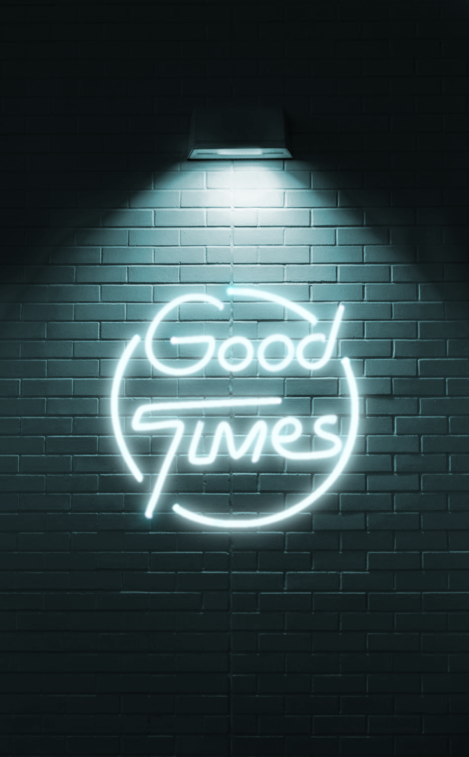 General 950x1534 Good times vibes wall neon