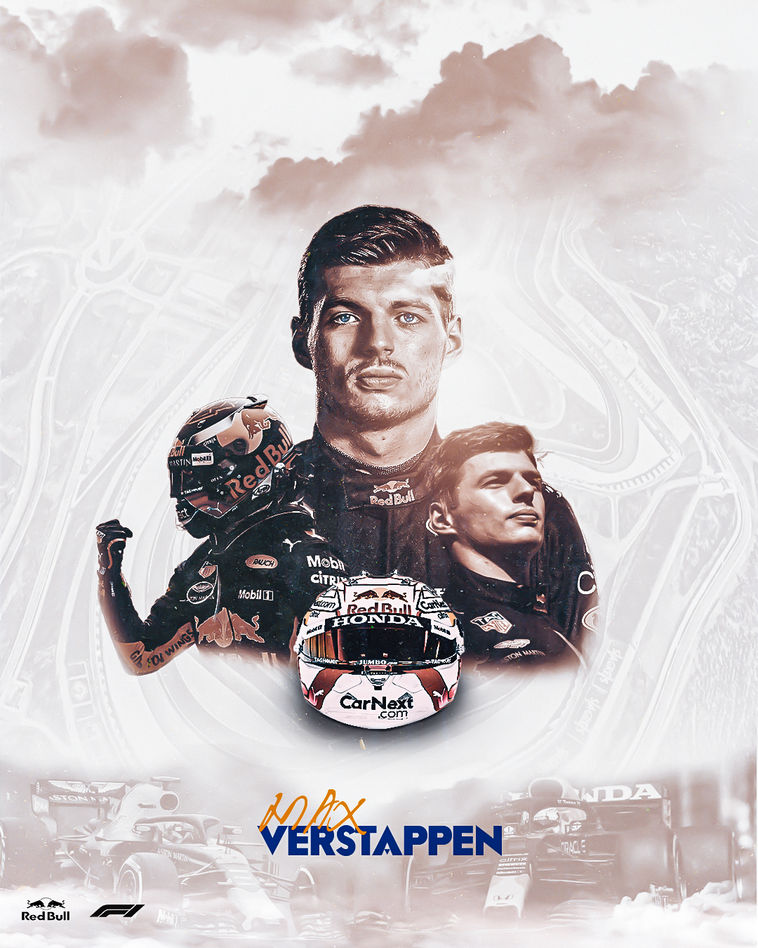 People 1080x1350 Formula 1 Max Verstappen graphic design Red Bull Racing driver Dutch men