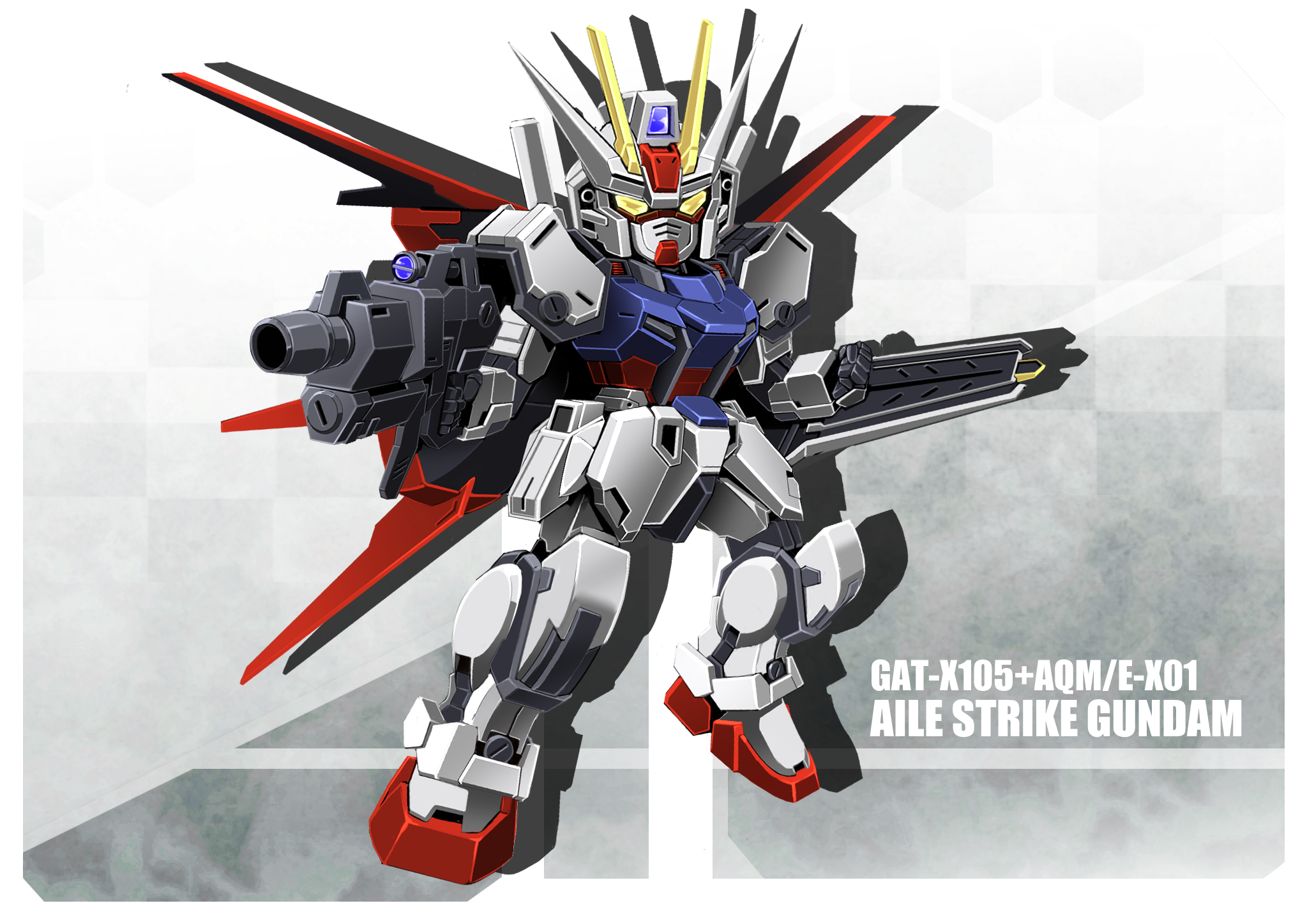 Anime 2047x1447 anime mechs Super Robot Taisen Aile Strike Gundam Gundam Mobile Suit Gundam SEED artwork digital art fan art