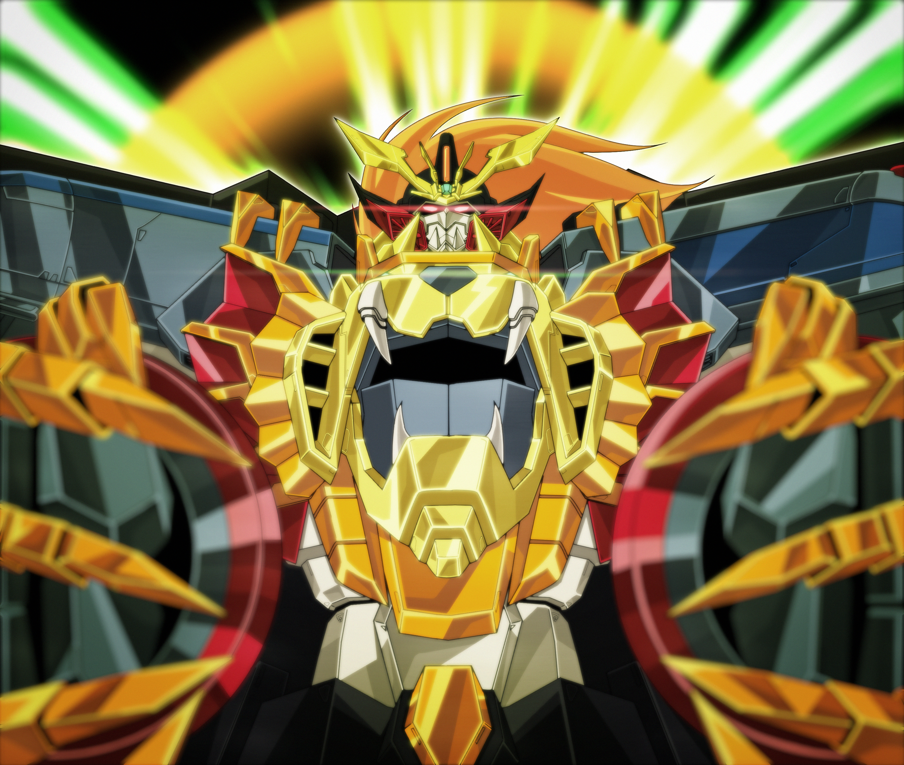 Anime 3035x2569 anime mechs Super Robot Taisen The King of Braves Gaogaigar FINAL Genesic Gaogaigar artwork digital art fan art