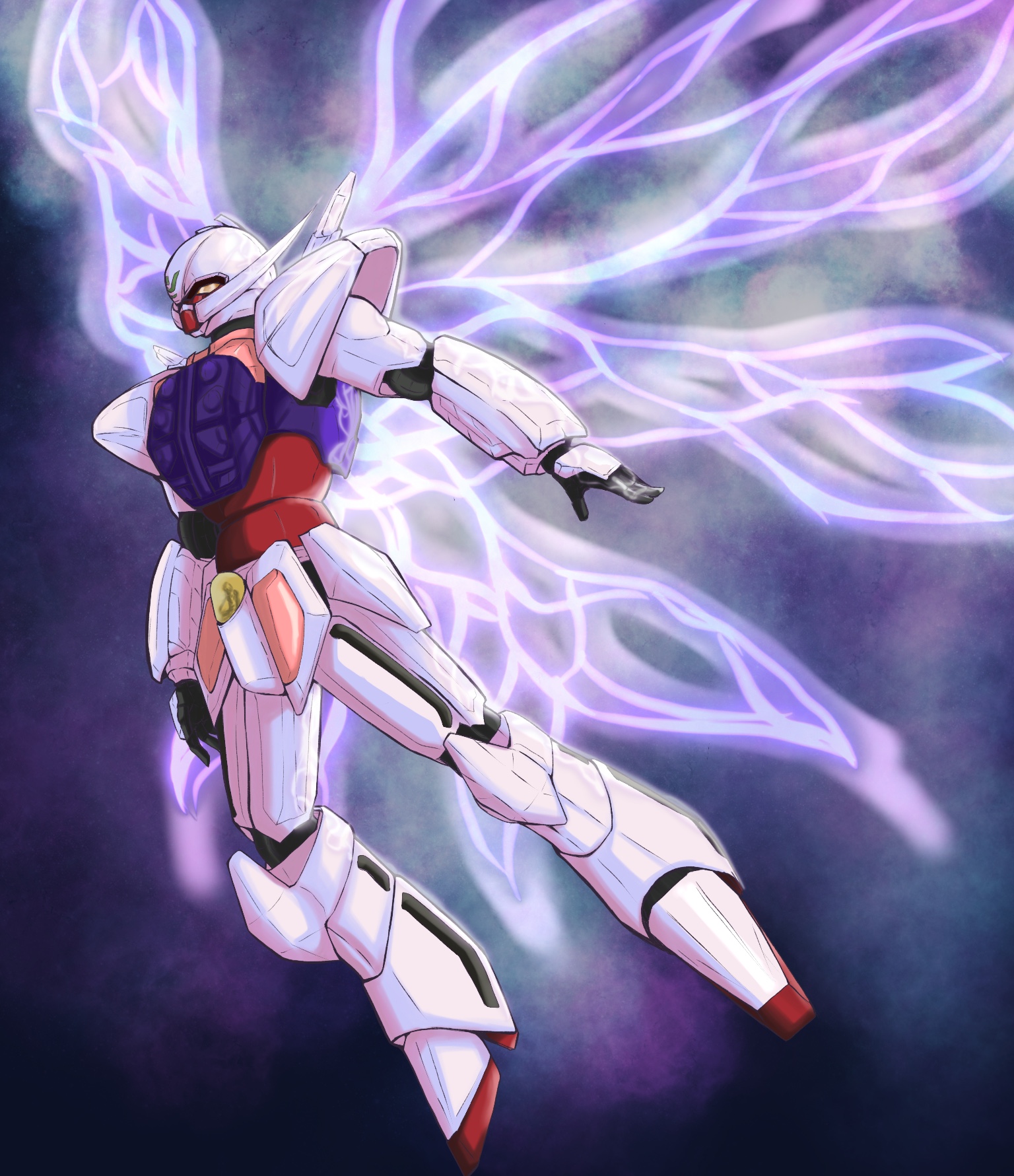 Anime 1536x1781 anime mechs Super Robot Taisen ∀ Gundam System-∀99 ∀ Gundam Gundam artwork digital art fan art