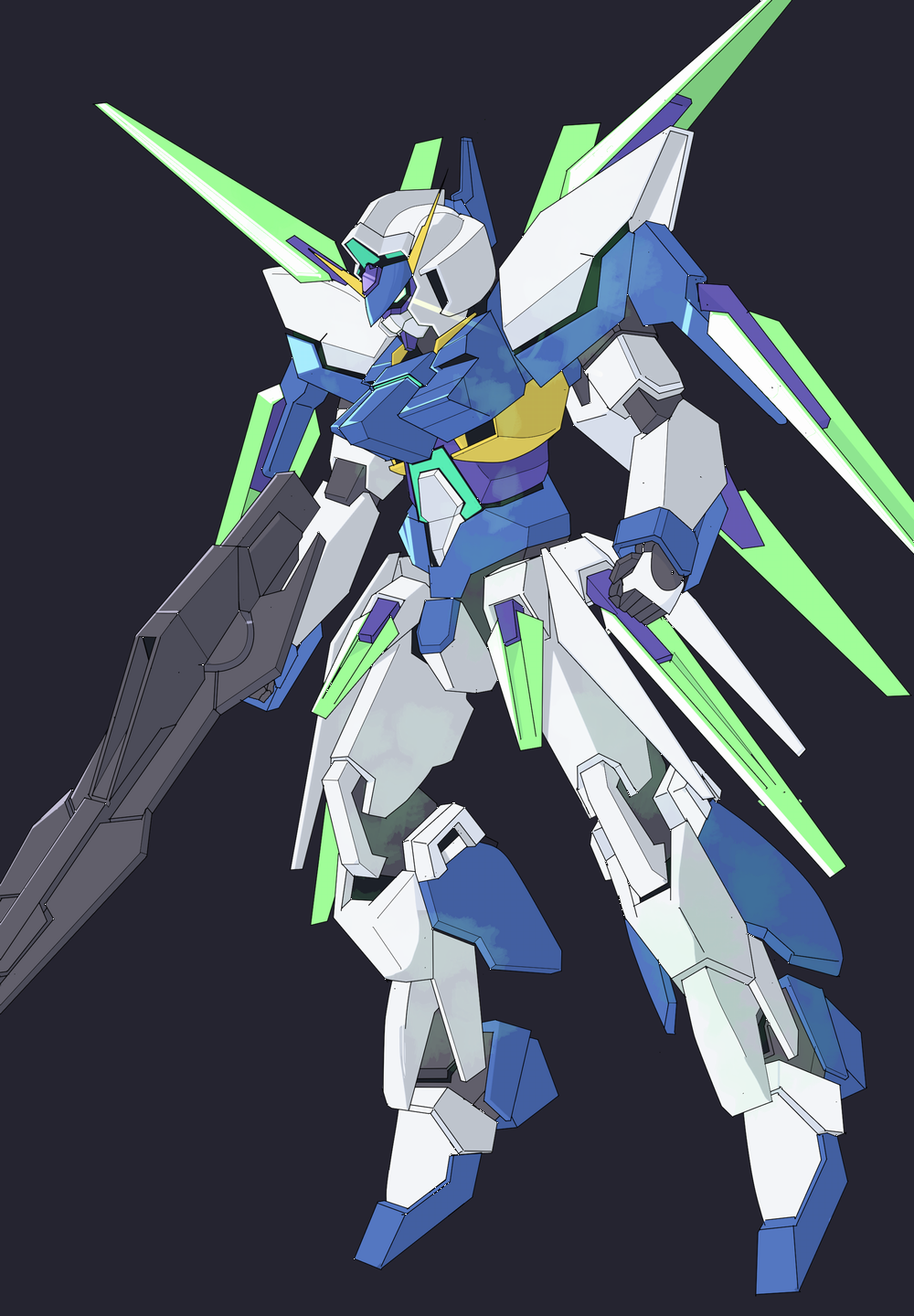Anime 1000x1440 Gundam AGE-FX anime mechs Mobile Suit Gundam AGE Super Robot Taisen Gundam artwork digital art fan art