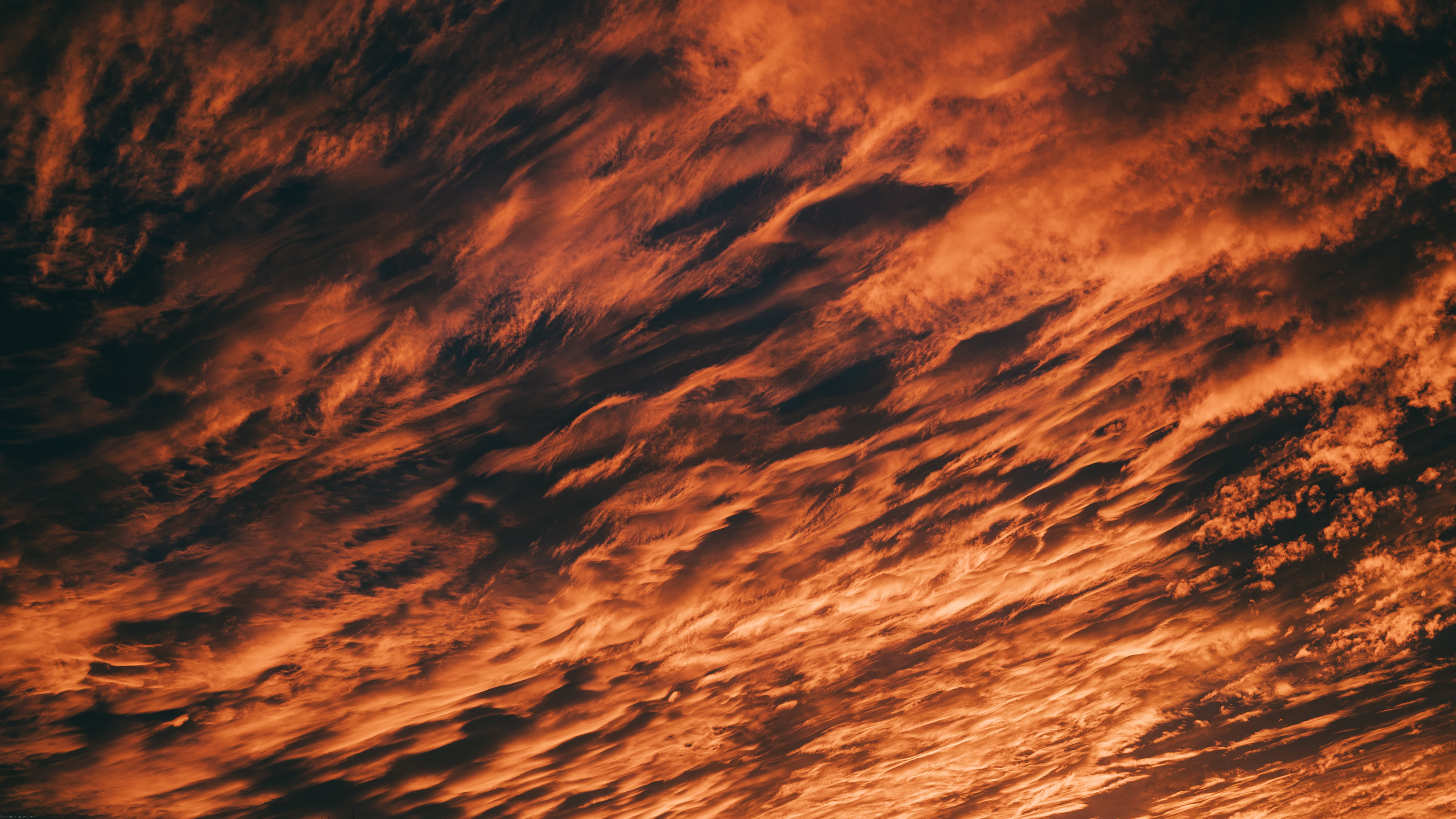 General 3840x2160 nature photography sunset clouds fire abstract texture outdoors landscape orange sunset glow Jonathan Curry