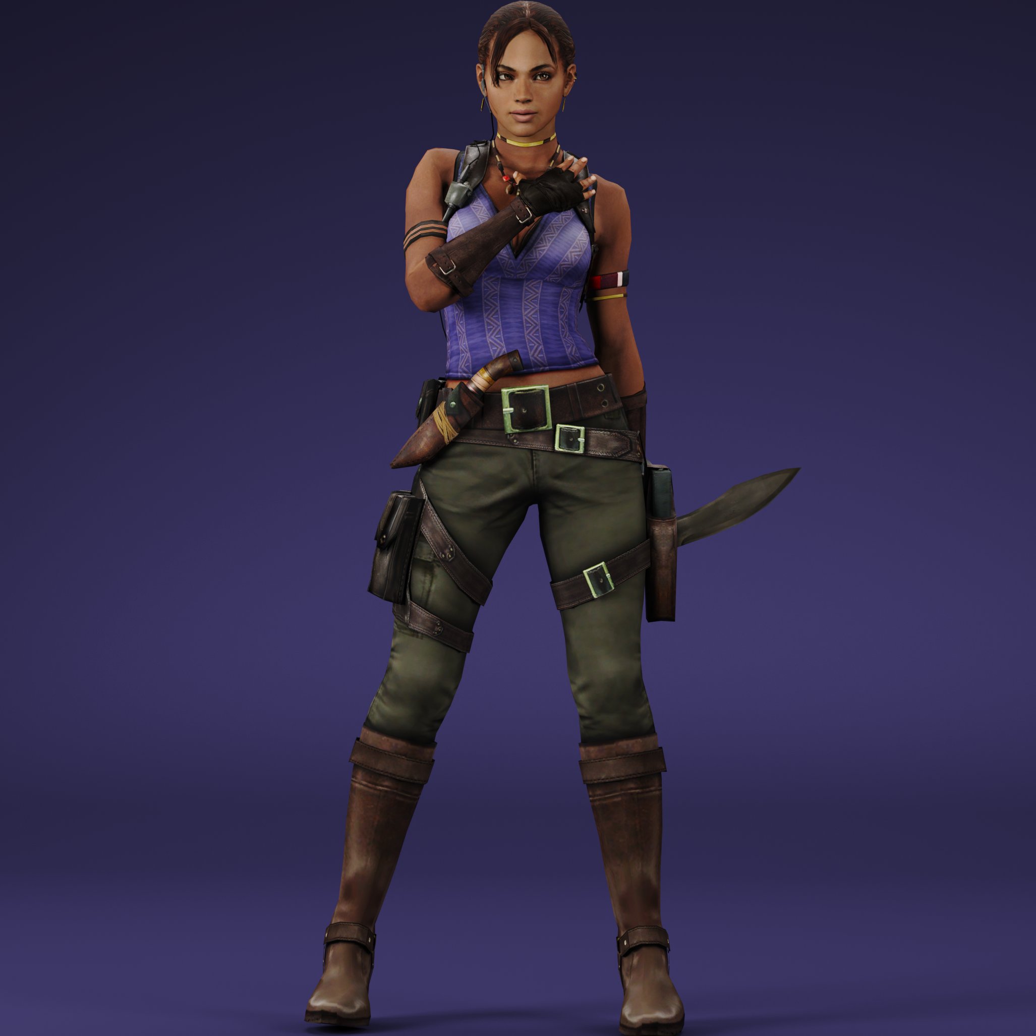 General 2054x2054 Sheva Alomar Resident Evil 5 weapon Resident Evil video games video game characters
