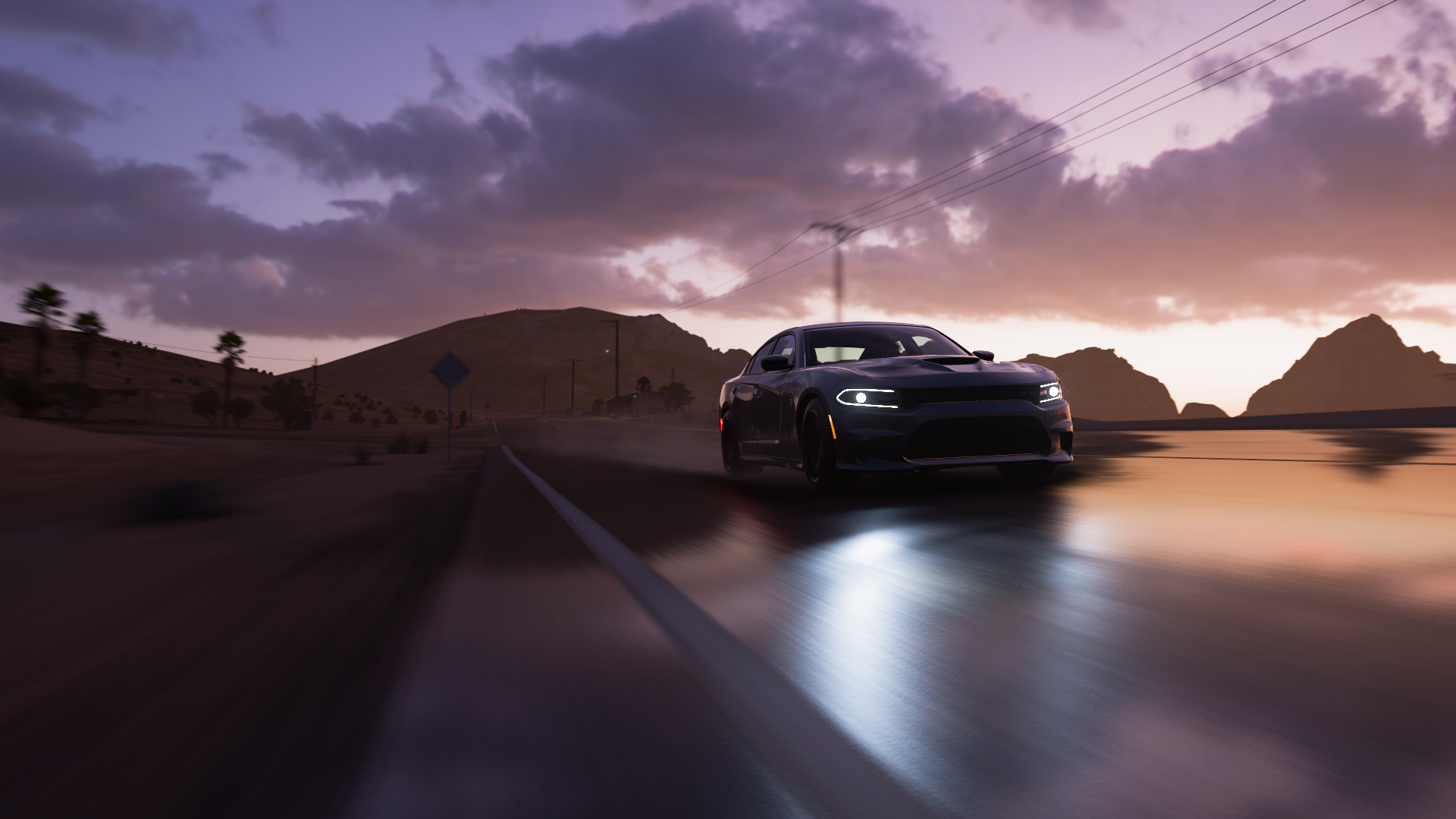 General 1920x1080 Forza Forza Horizon 5 Dodge Dodge Charger car video games CGI road