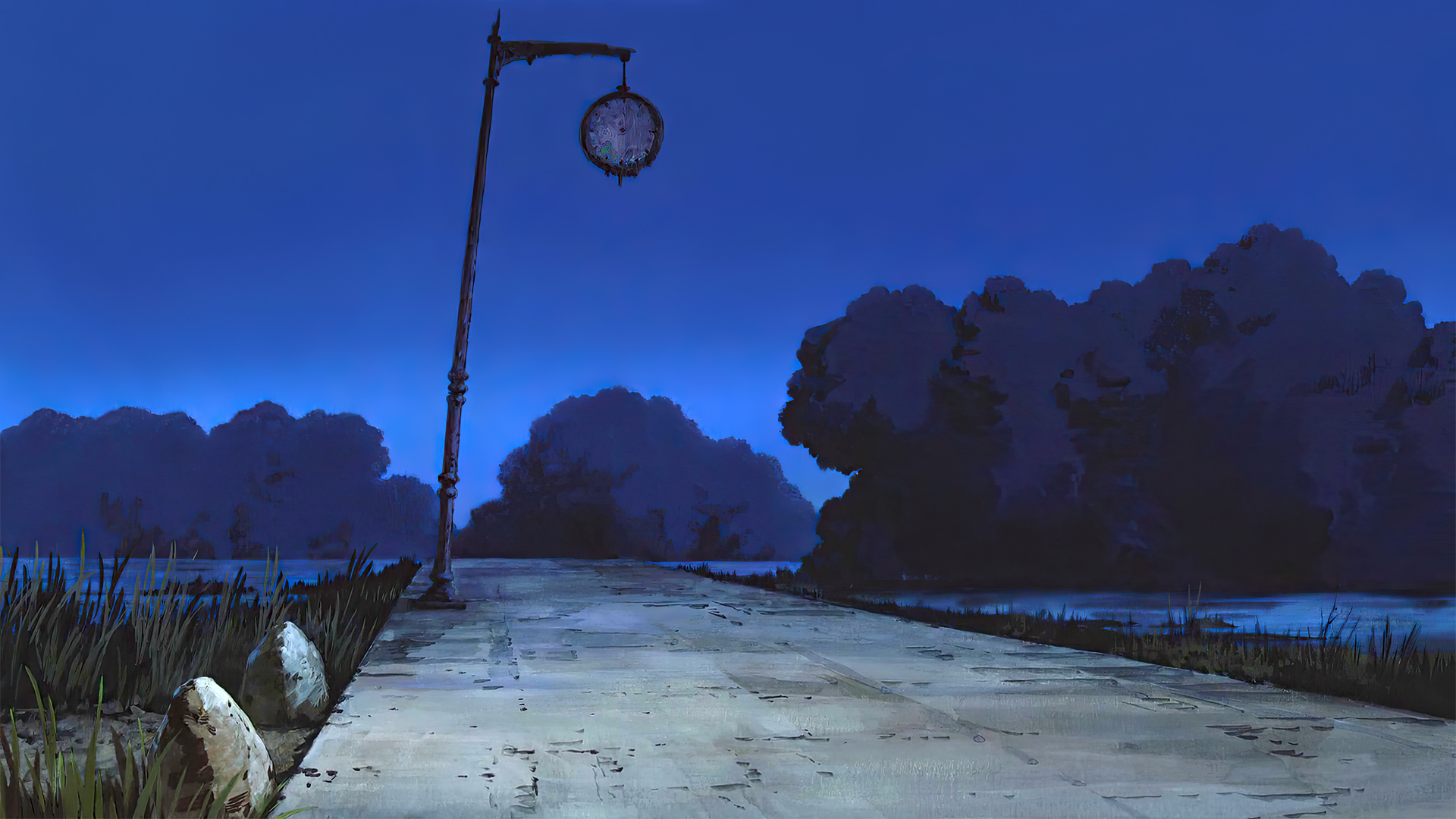 Anime 1920x1080 Spirited Away animated movies anime animation film stills Studio Ghibli Hayao Miyazaki trees platform water watch