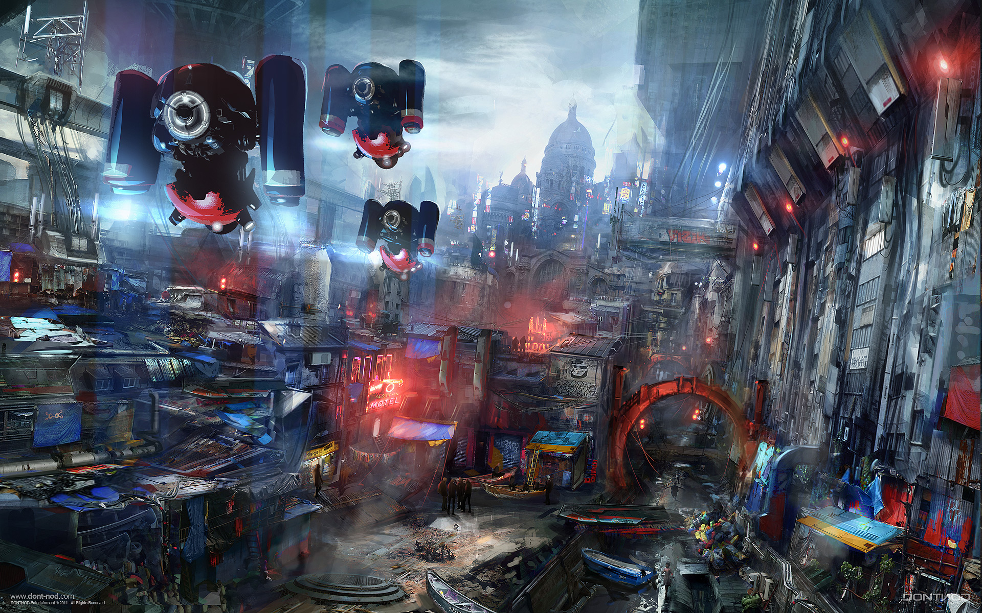 General 1920x1200 digital art Remember Me science fiction futuristic city futuristic video game art cityscape