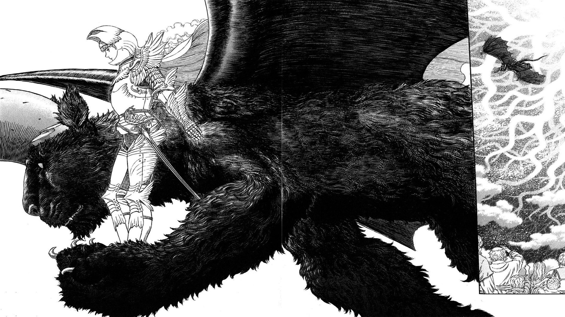 Anime 1920x1080 Berserk Griffith Nosferatu Zodd Zodd manga anime men armor sword creature fur