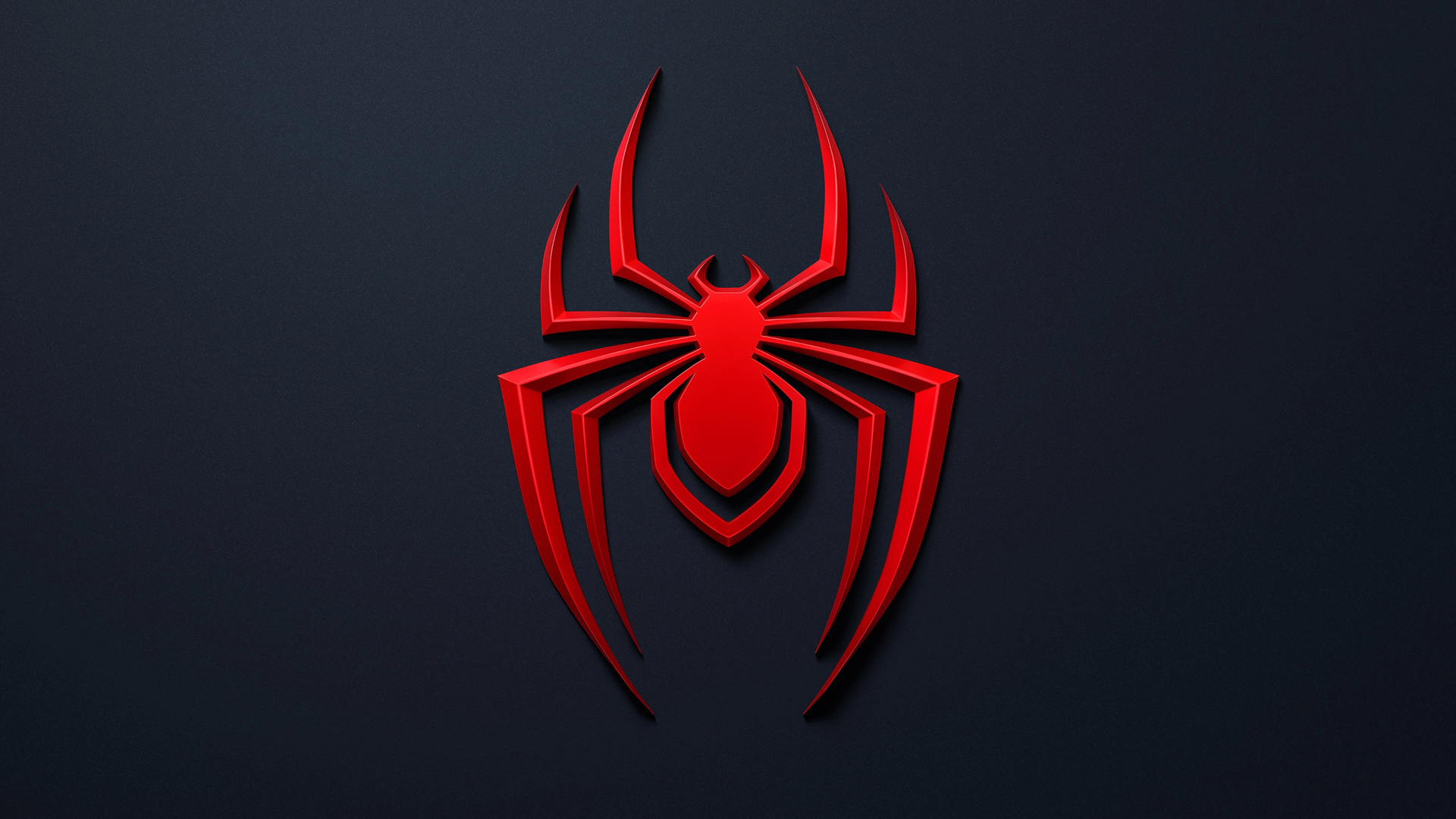 General 1920x1080 Spider-Man Miles Morales simple background minimalism logo superhero video games