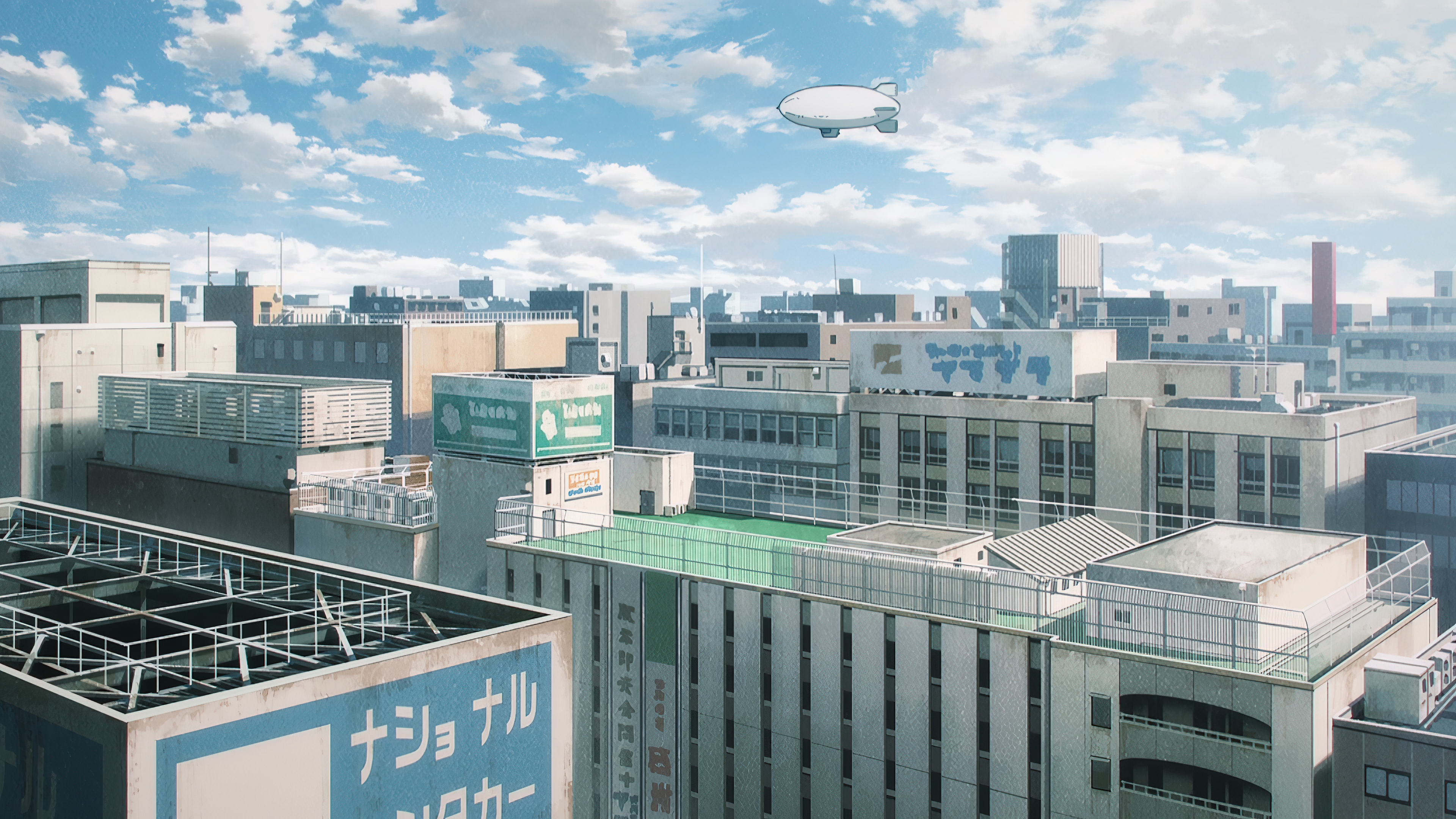 Anime 3840x2160 anime Chainsaw Man 4K anime screenshot anime city Japanese Japanese characters