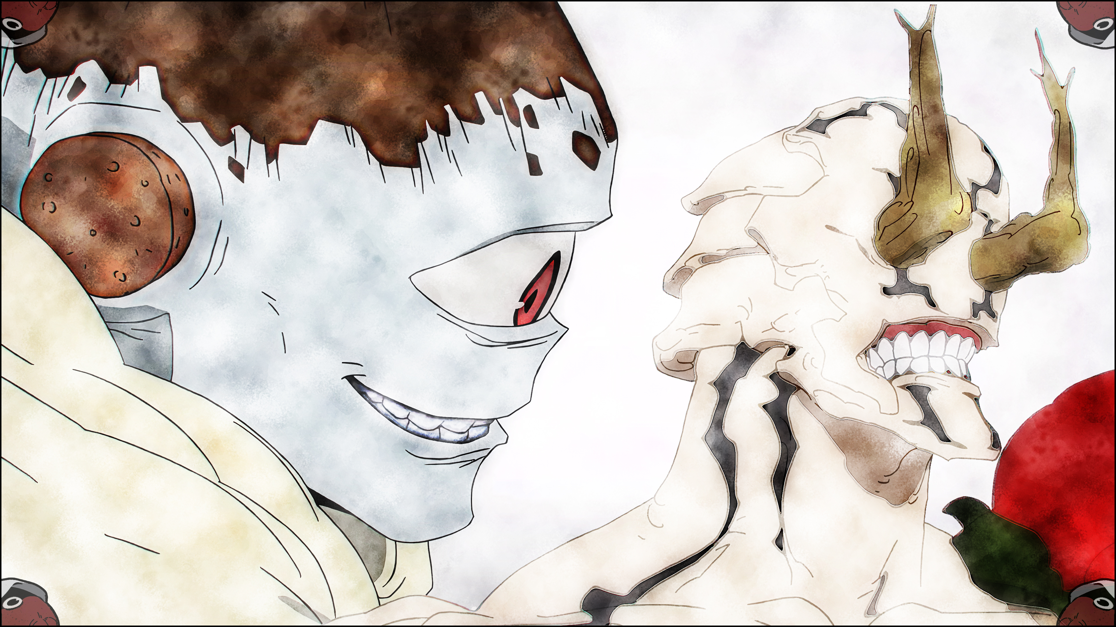 Anime 3840x2160 Jujutsu Kaisen hanami Anime screenshot anime anime creatures smiling teeth