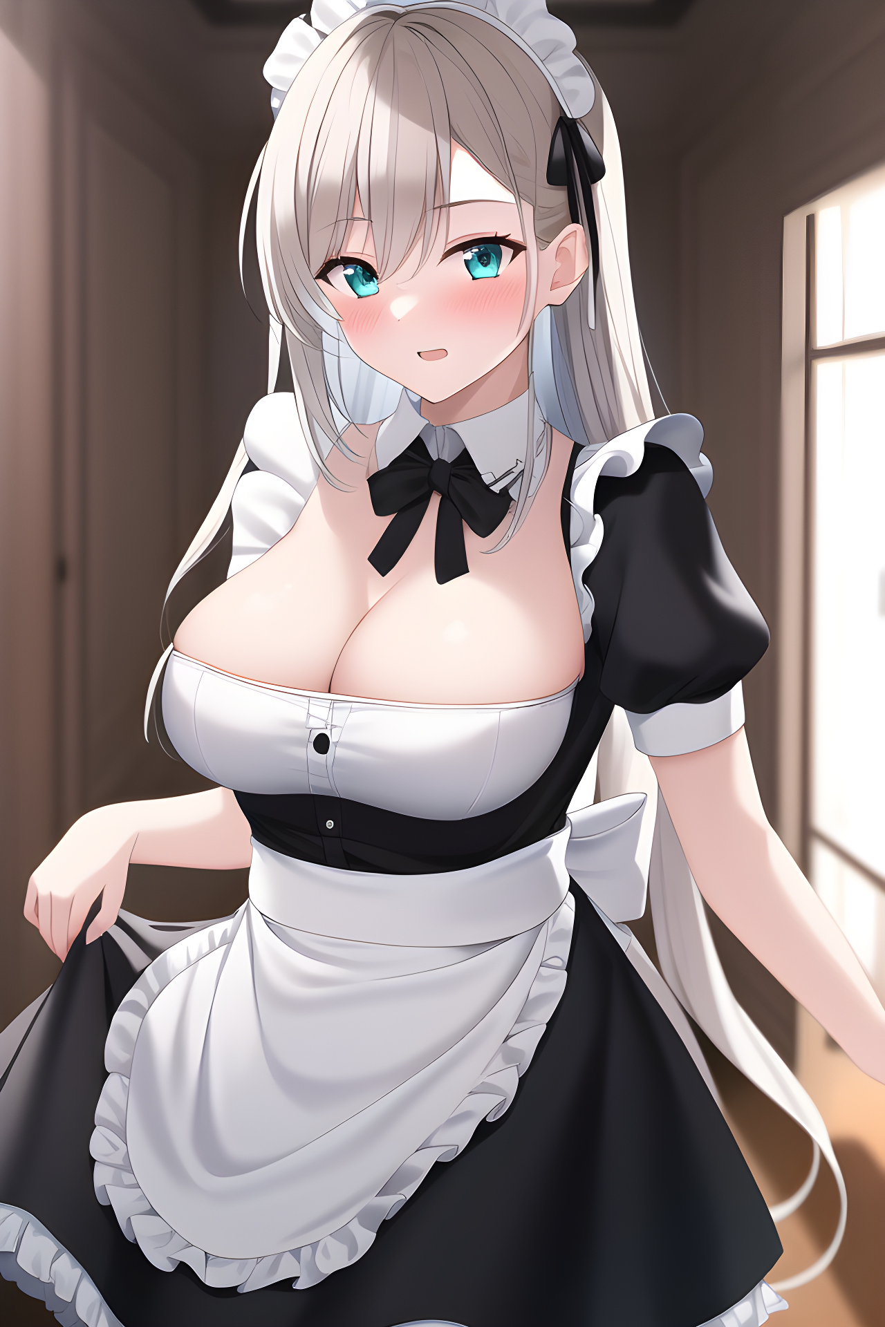 Anime maid boobs