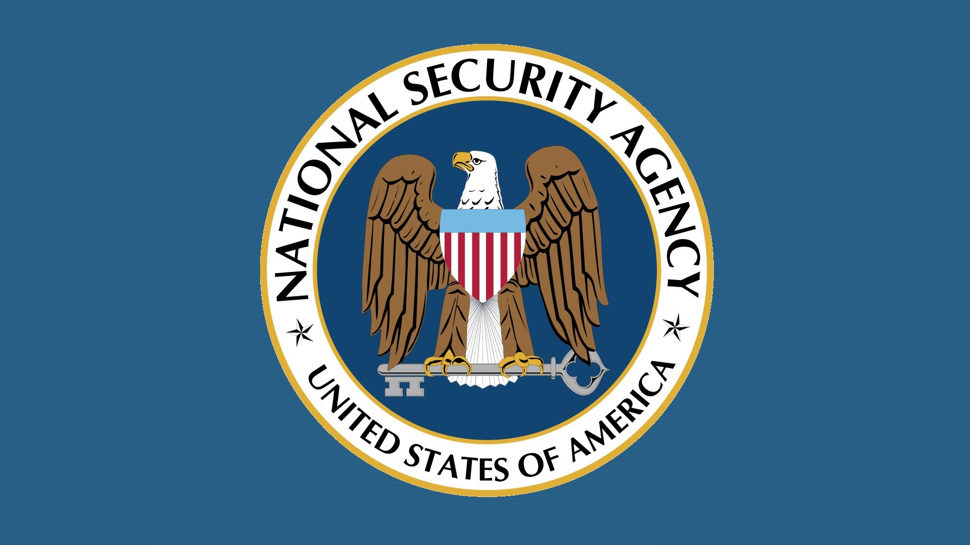 General 1920x1080 NSA simple background minimalism logo eagle animals blue background shield National Security Agency