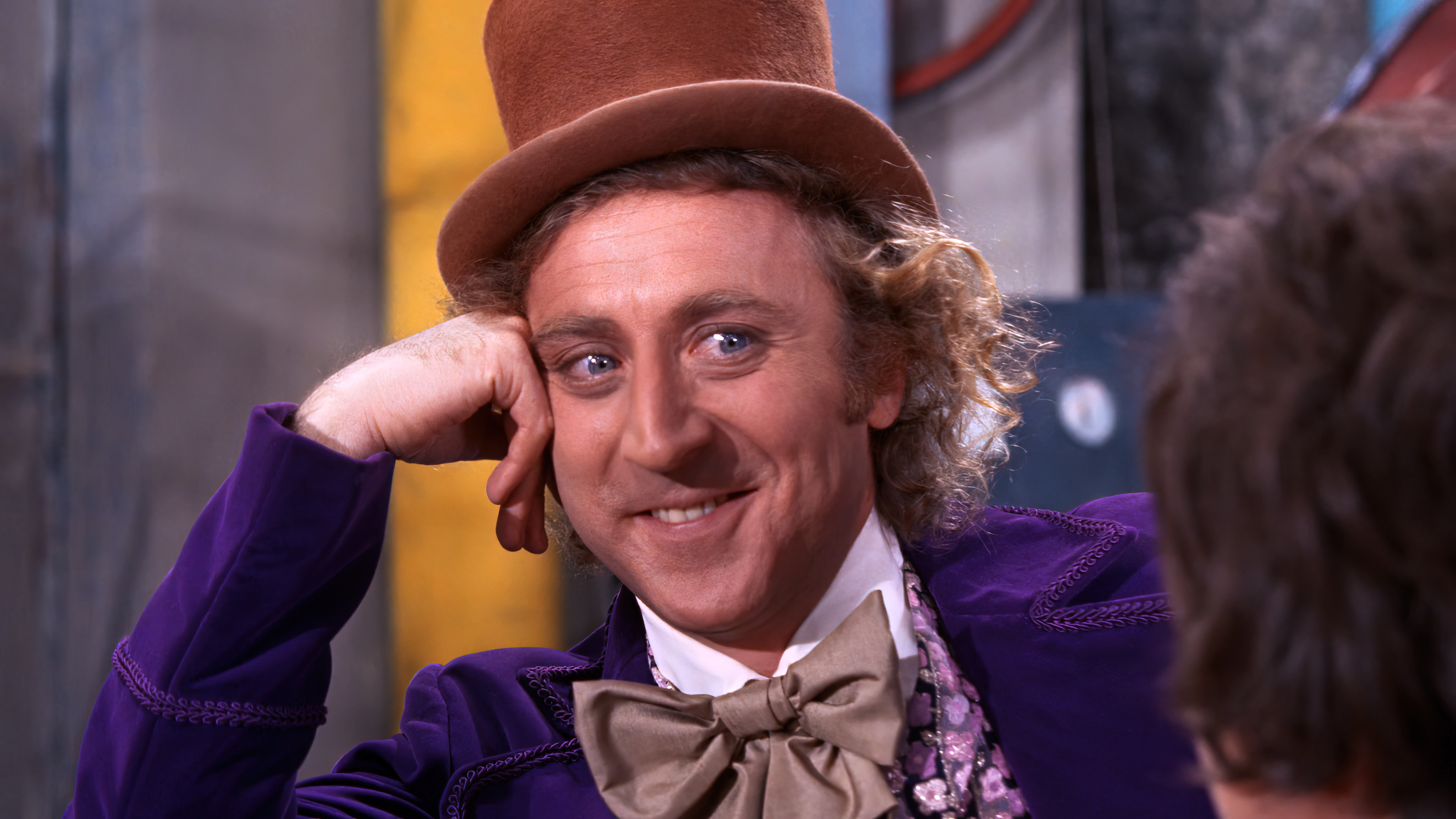 People 1920x1080 Willy Wonka & the Chocolate Factory movies film stills Willy Wonka Gene Wilder actor men hat memes