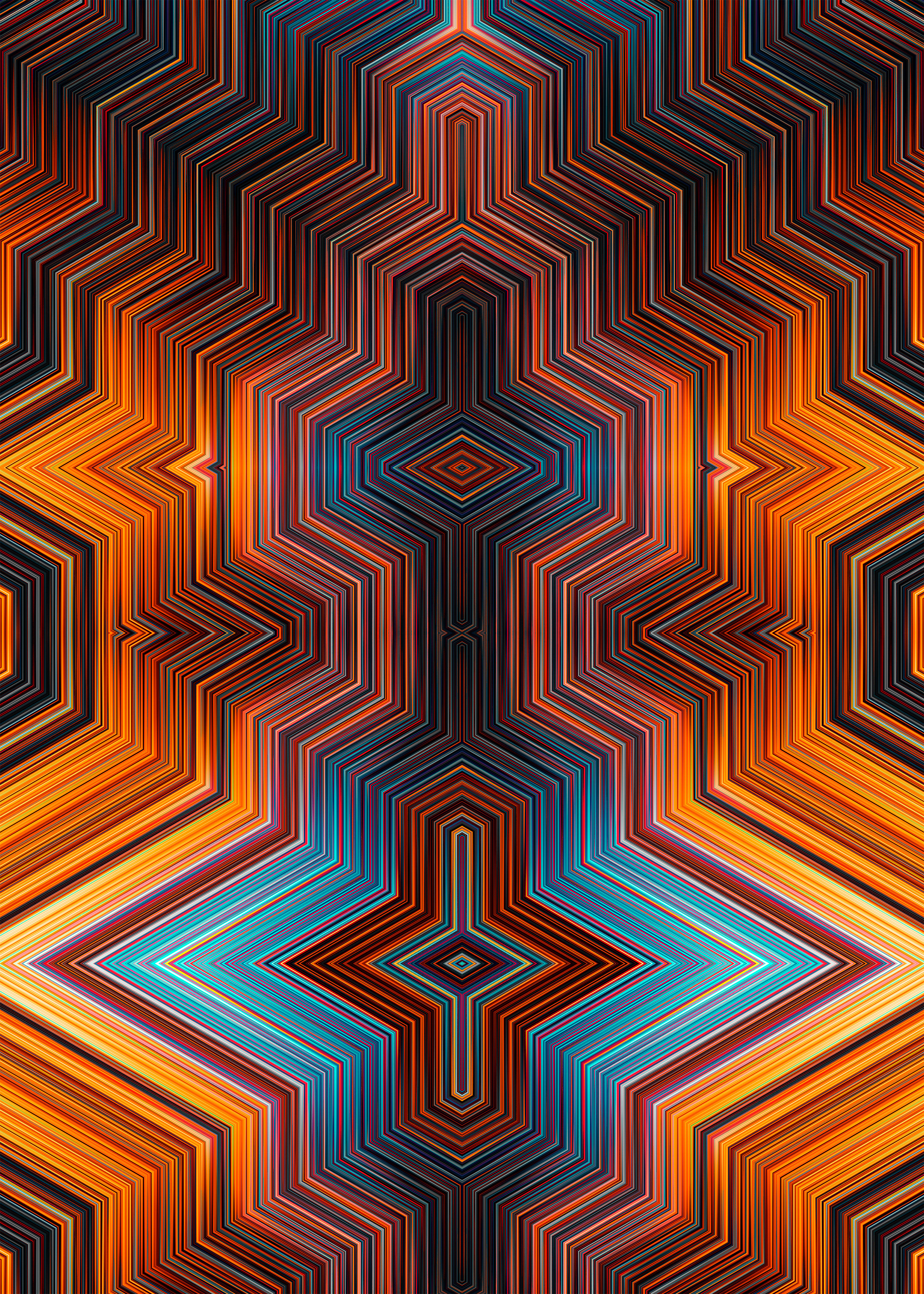 General 2800x3920 RETOKA pattern abstract lines diagonal lines colorful digital art