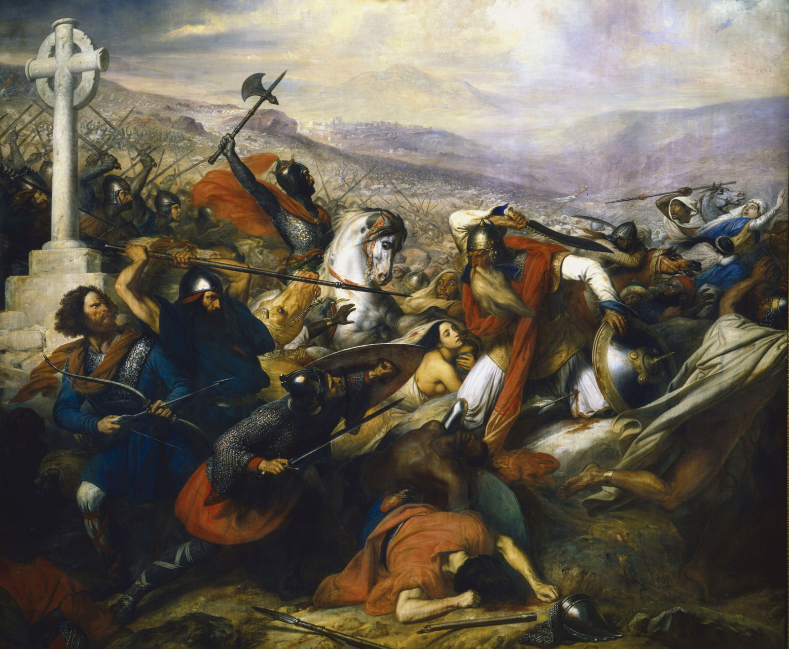 General 1600x1316 Battle of Tours French Army painting classic art