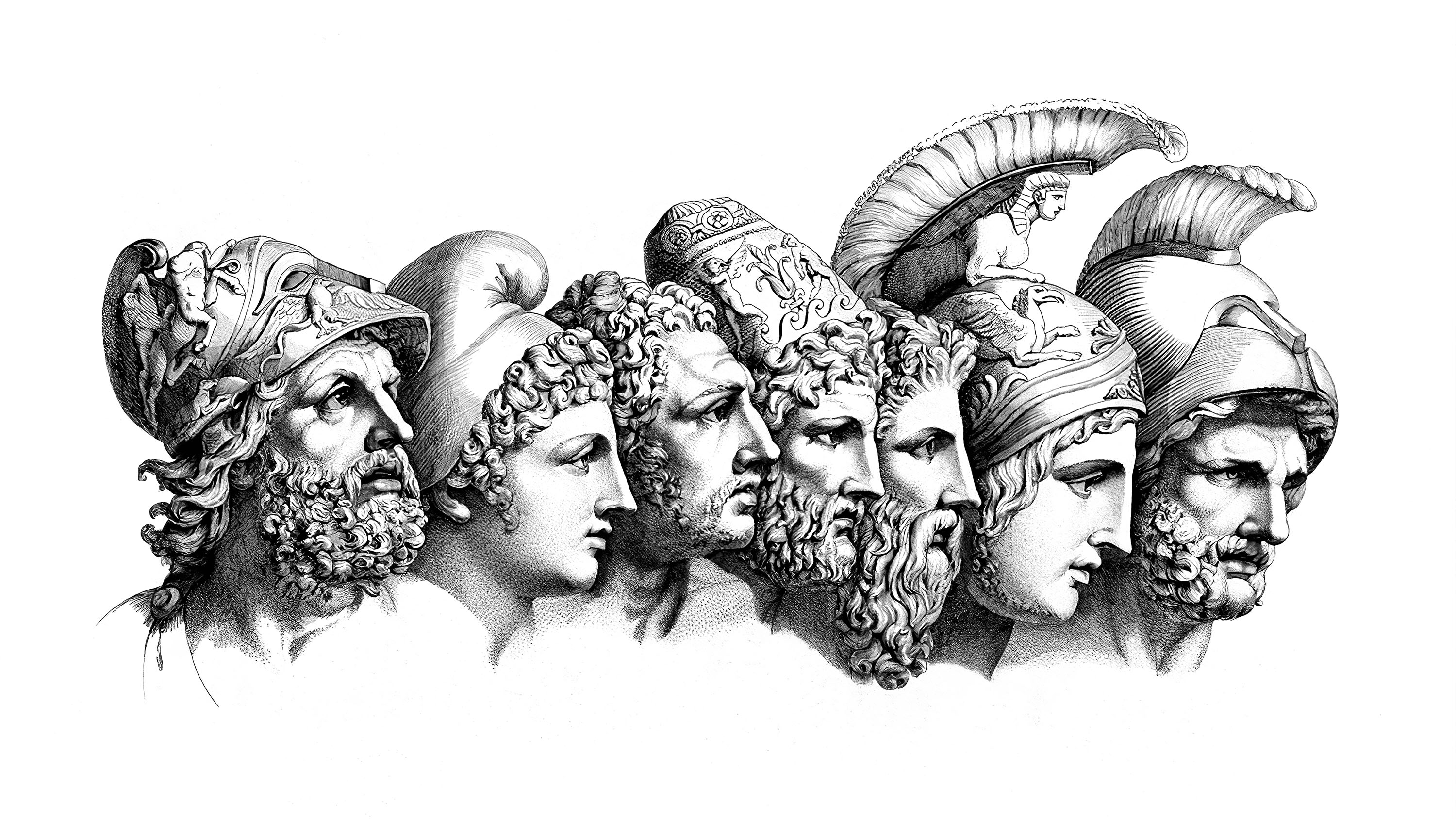 General 3000x1688 Greek heroes from the Iliad Wilhelm Tischbein ancient greece Greek mythology sketches