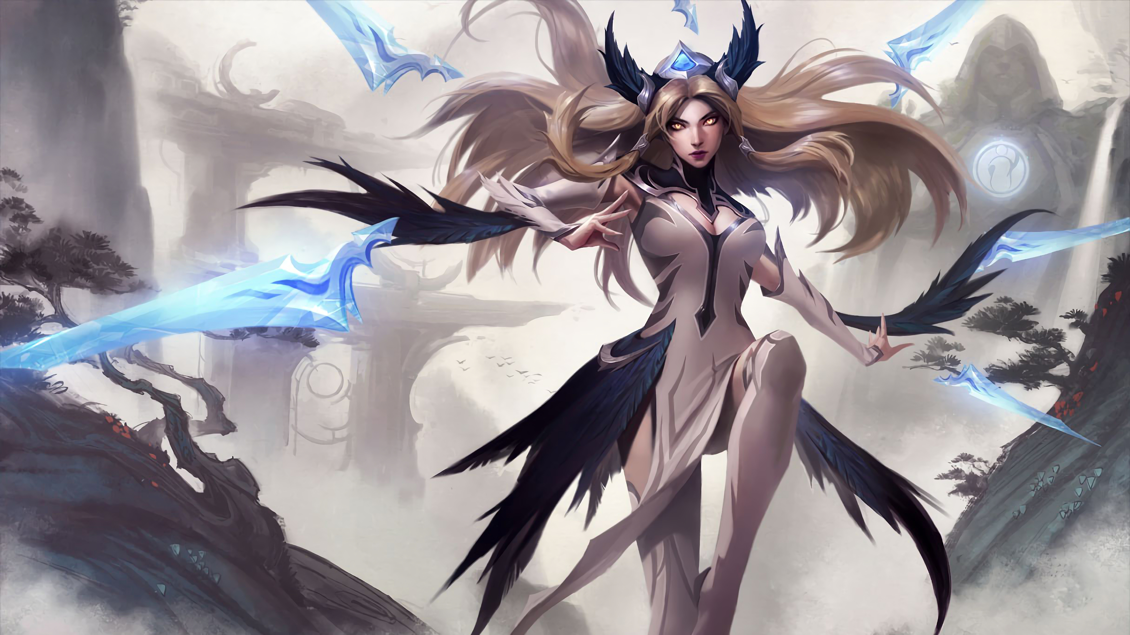 General 3840x2160 invictus Gaming champion skin League of Legends Irelia (League of Legends) 4K Riot Games video games video game characters