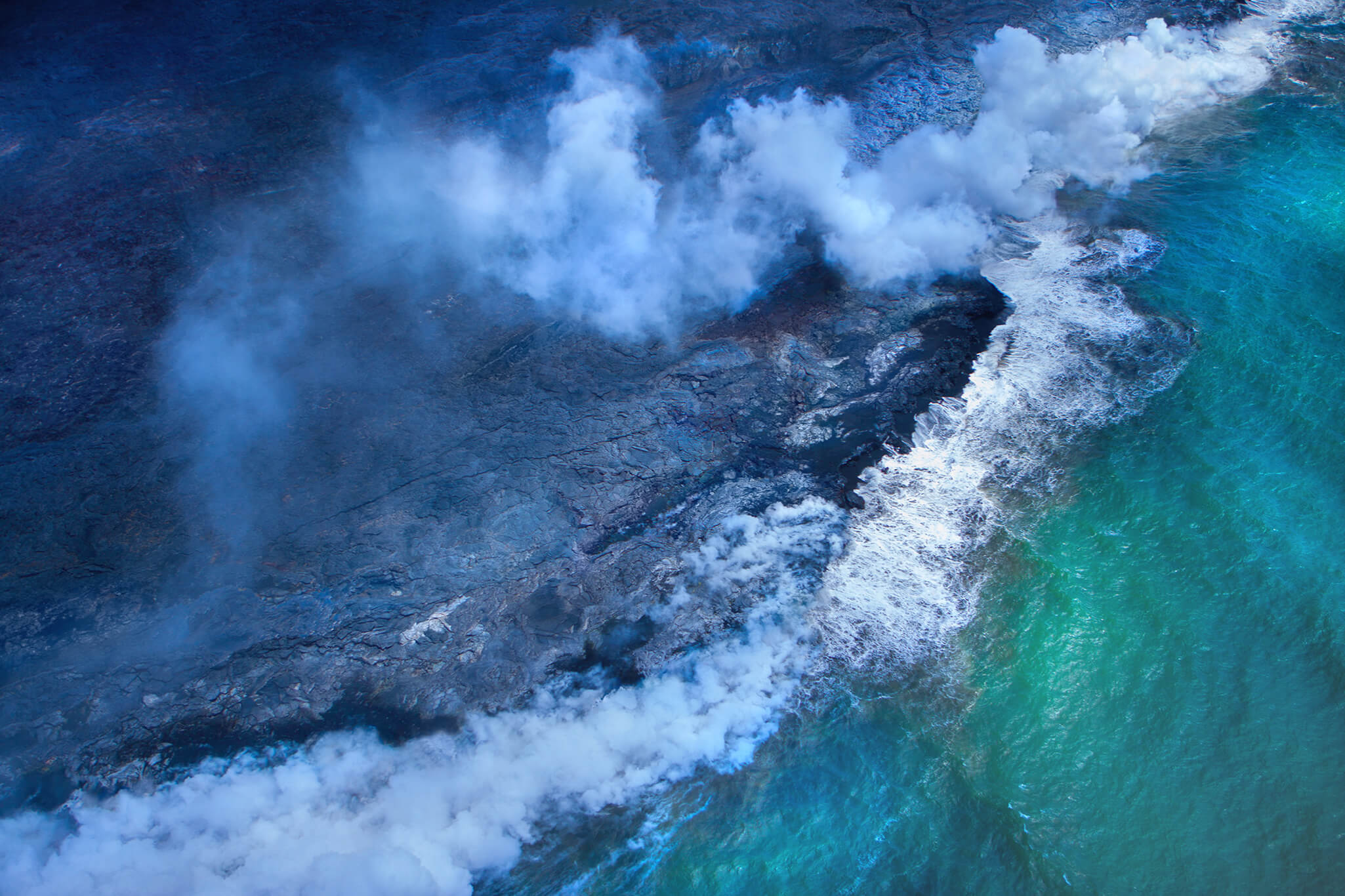 General 2050x1366 sea nature aerial view lava