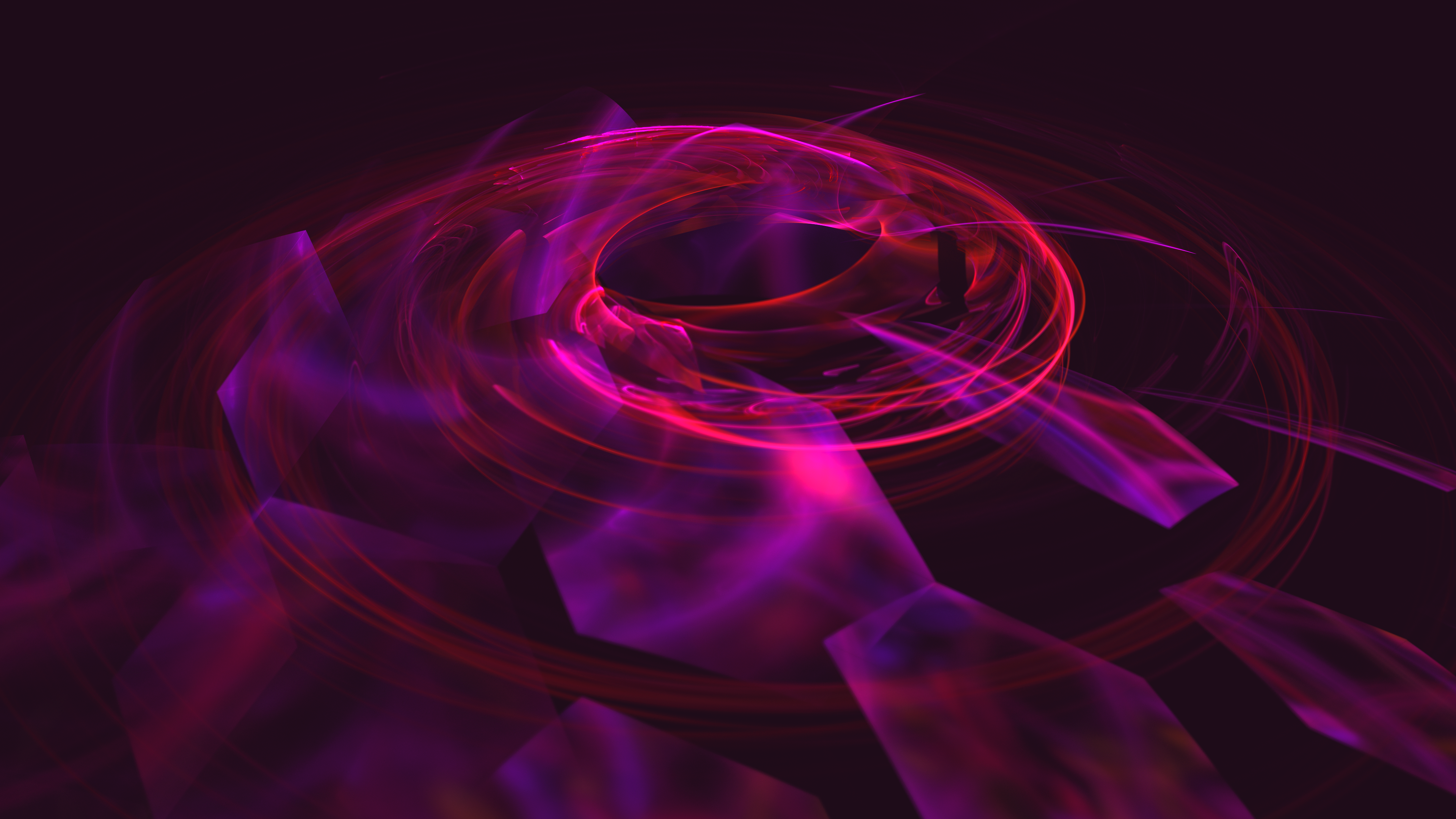 General 3840x2160 abstract 3D Abstract Apophysis fractal red purple